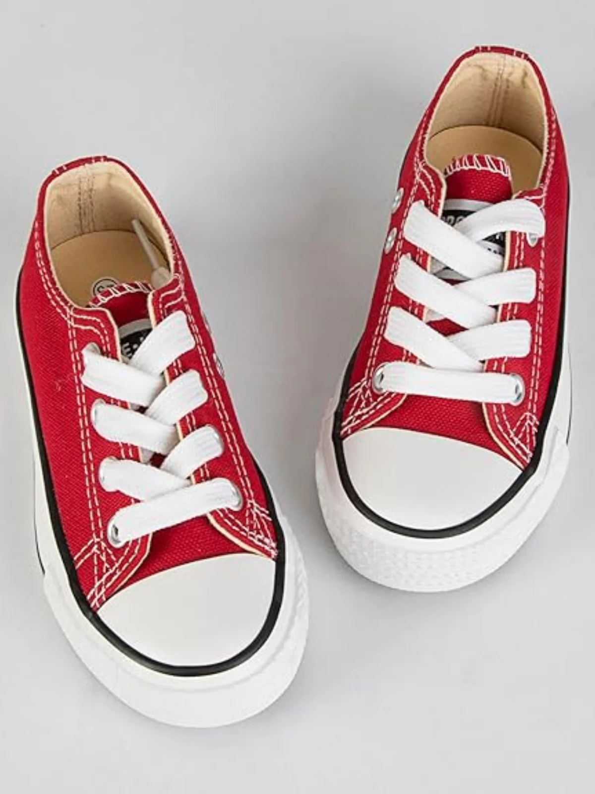 Keep It Casual Red Canvas Sneakers By Liv and Mia - Image 6