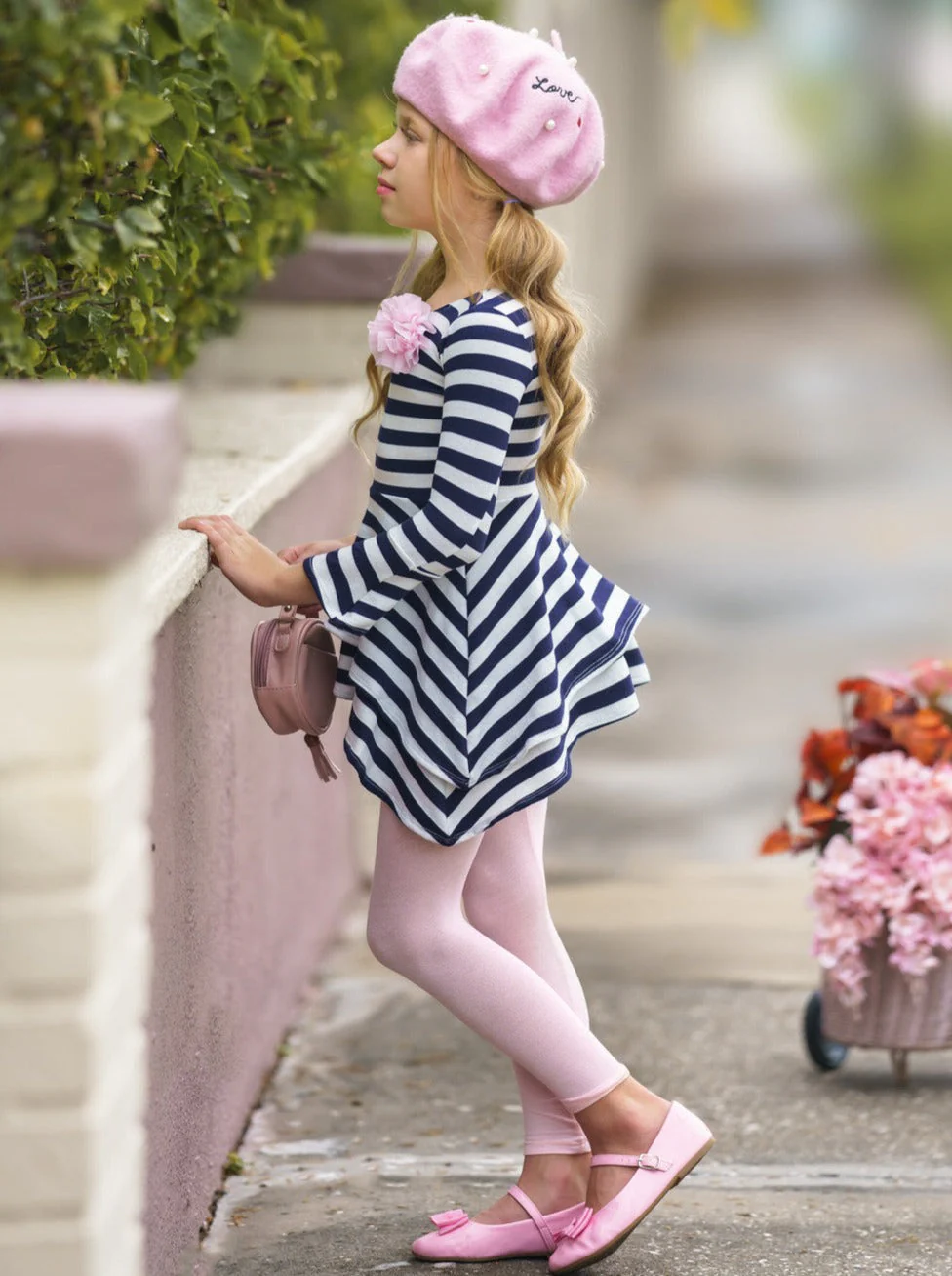 Parisian Chic Sidetail Tunic and Legging Set - Image 3