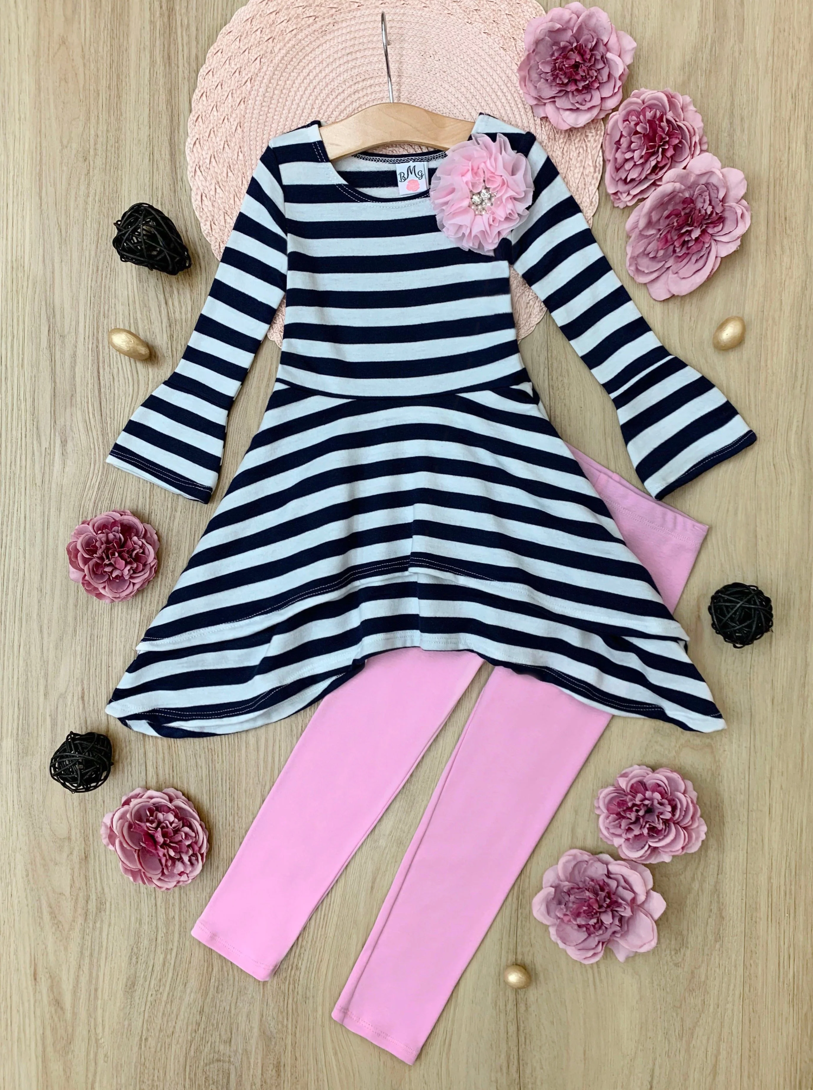 Parisian Chic Sidetail Tunic and Legging Set - Image 5