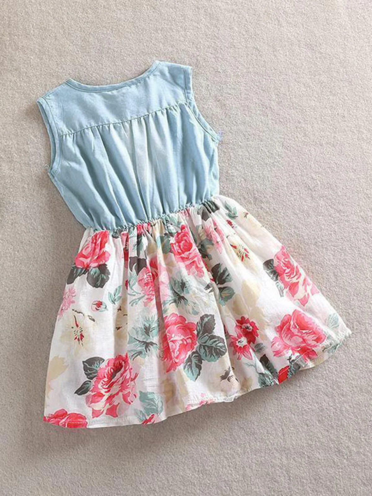 Sweet Day Chambray Floral Dress - Image 2
