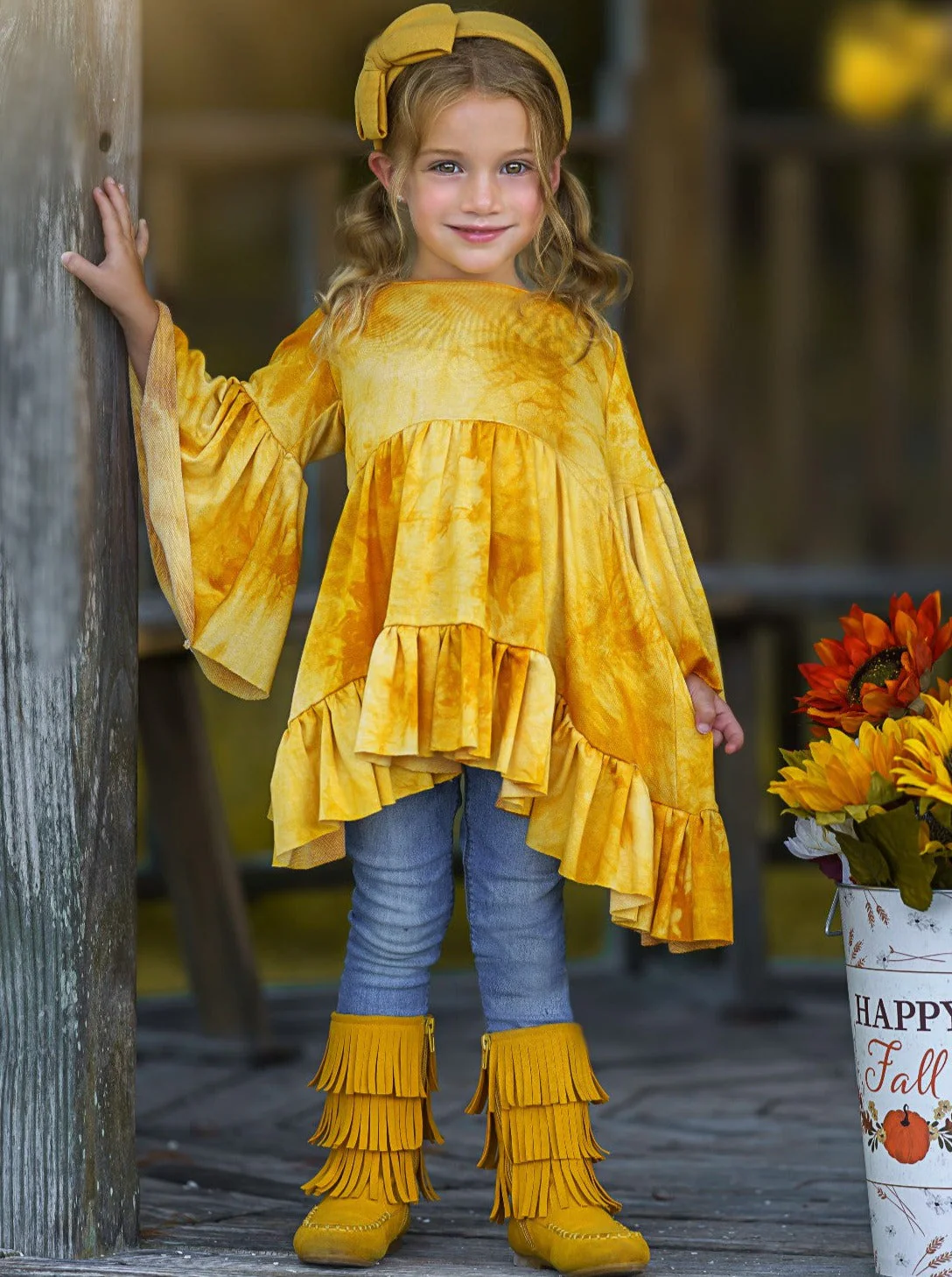 Golden Zoe Boho Tie-Dye Tunic - Image 5