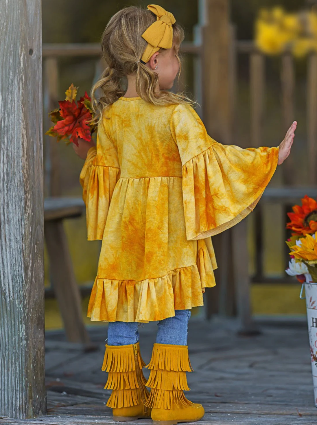 Golden Zoe Boho Tie-Dye Tunic - Image 6