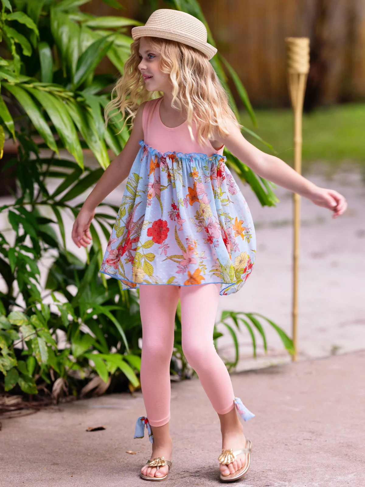 Coral Garden Hi-Lo Tunic and Legging Set - Image 4