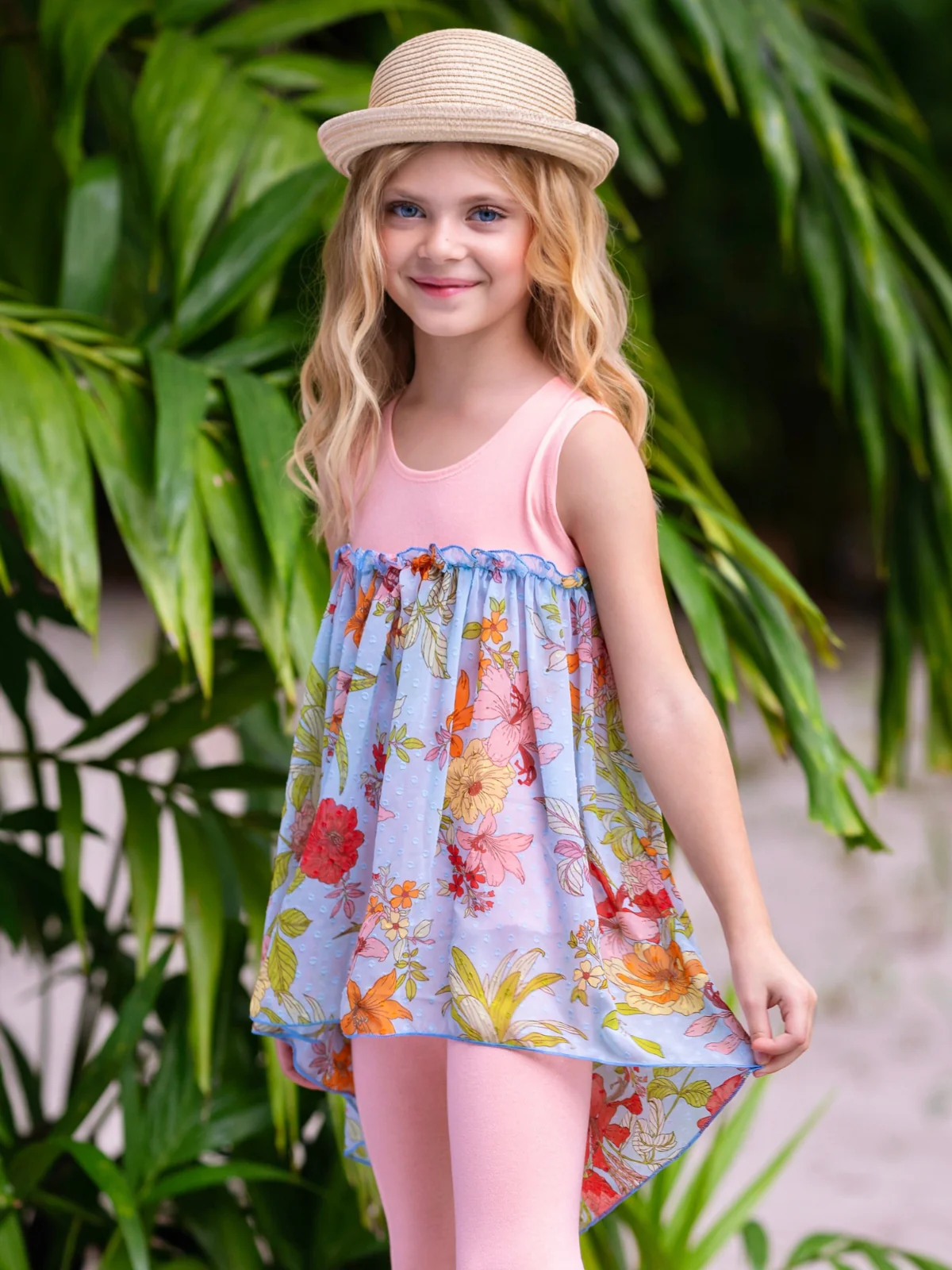 Coral Garden Hi-Lo Tunic and Legging Set - Image 5