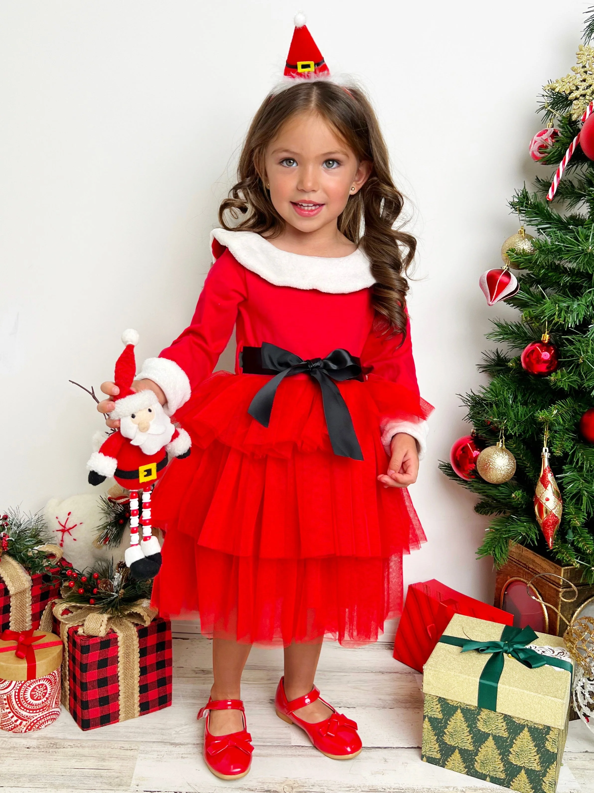 North Pole Princess Tiered Tulle Dress - Image 2
