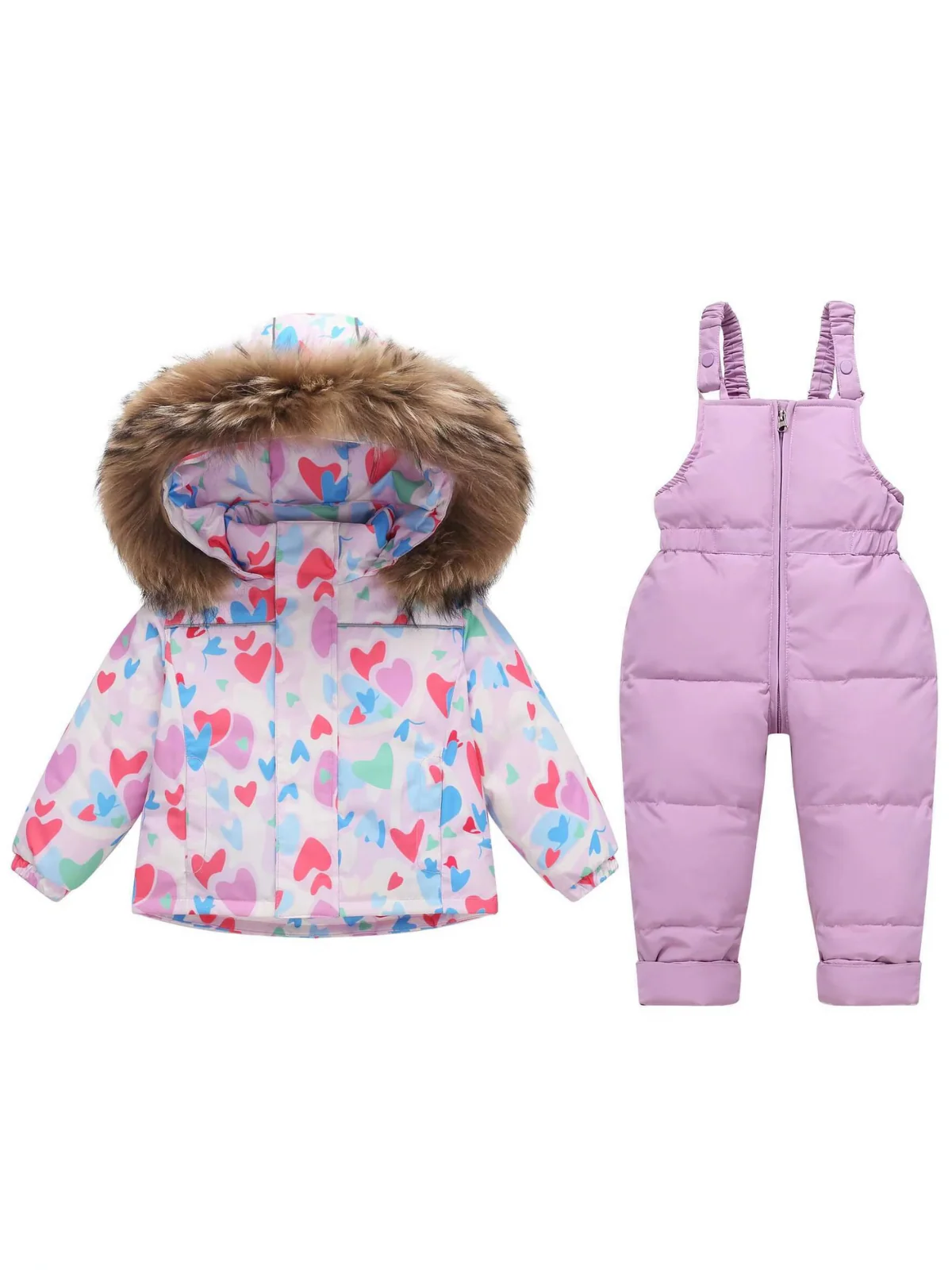 Cozy Snow Day Puffer Jacket and Snow Bib Set - Image 4