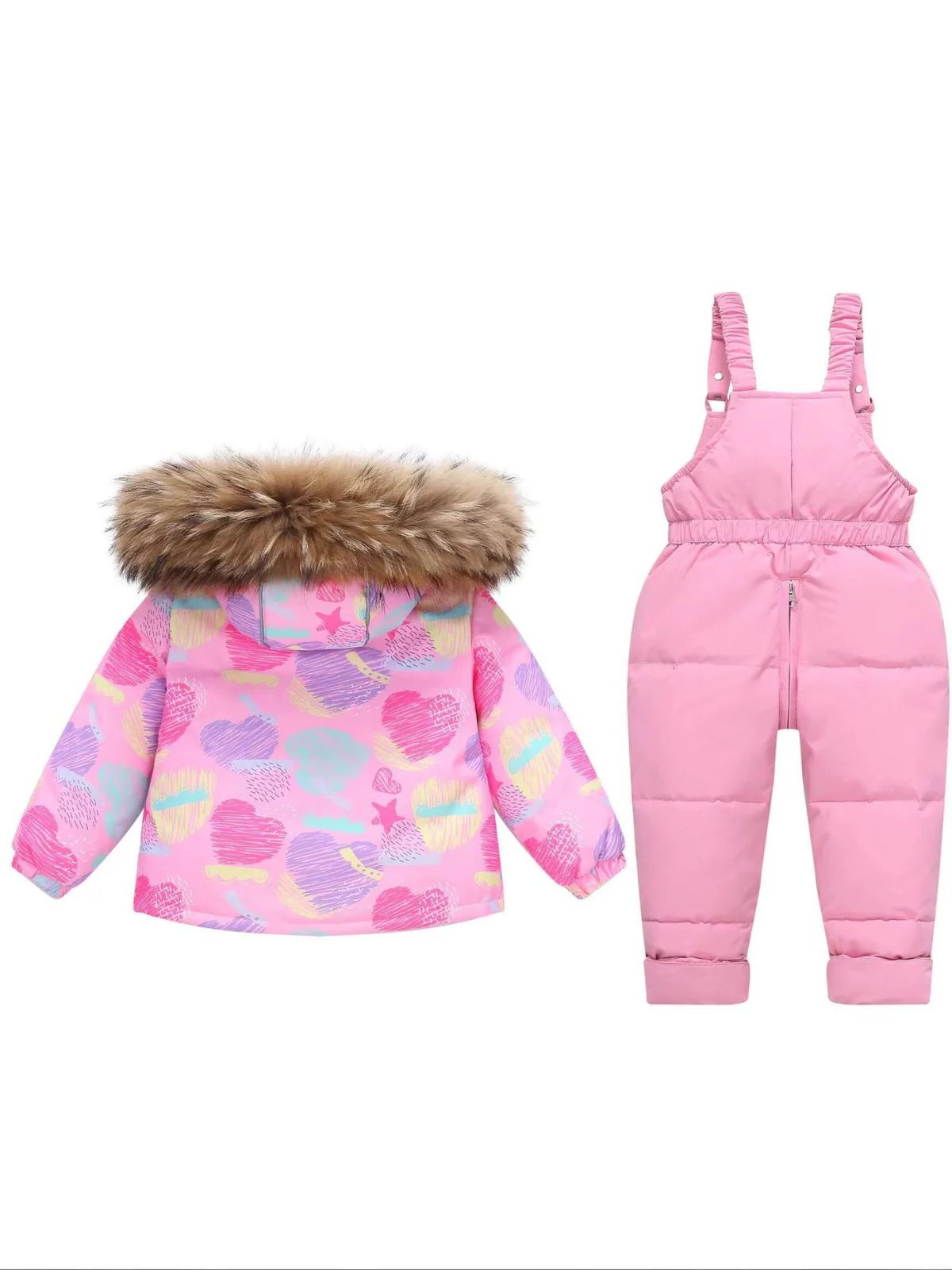 Cozy Snow Day Puffer Jacket and Snow Bib Set - Image 5