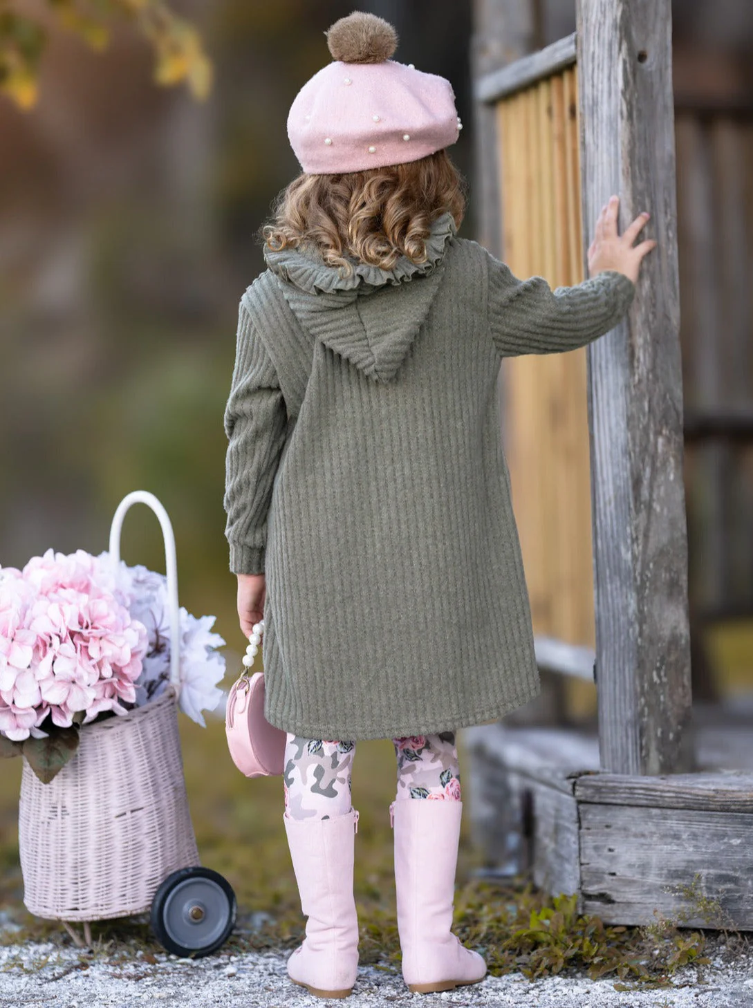 Cozy Woodland Hooded Tunic and Camouflage Legging Set - Image 3
