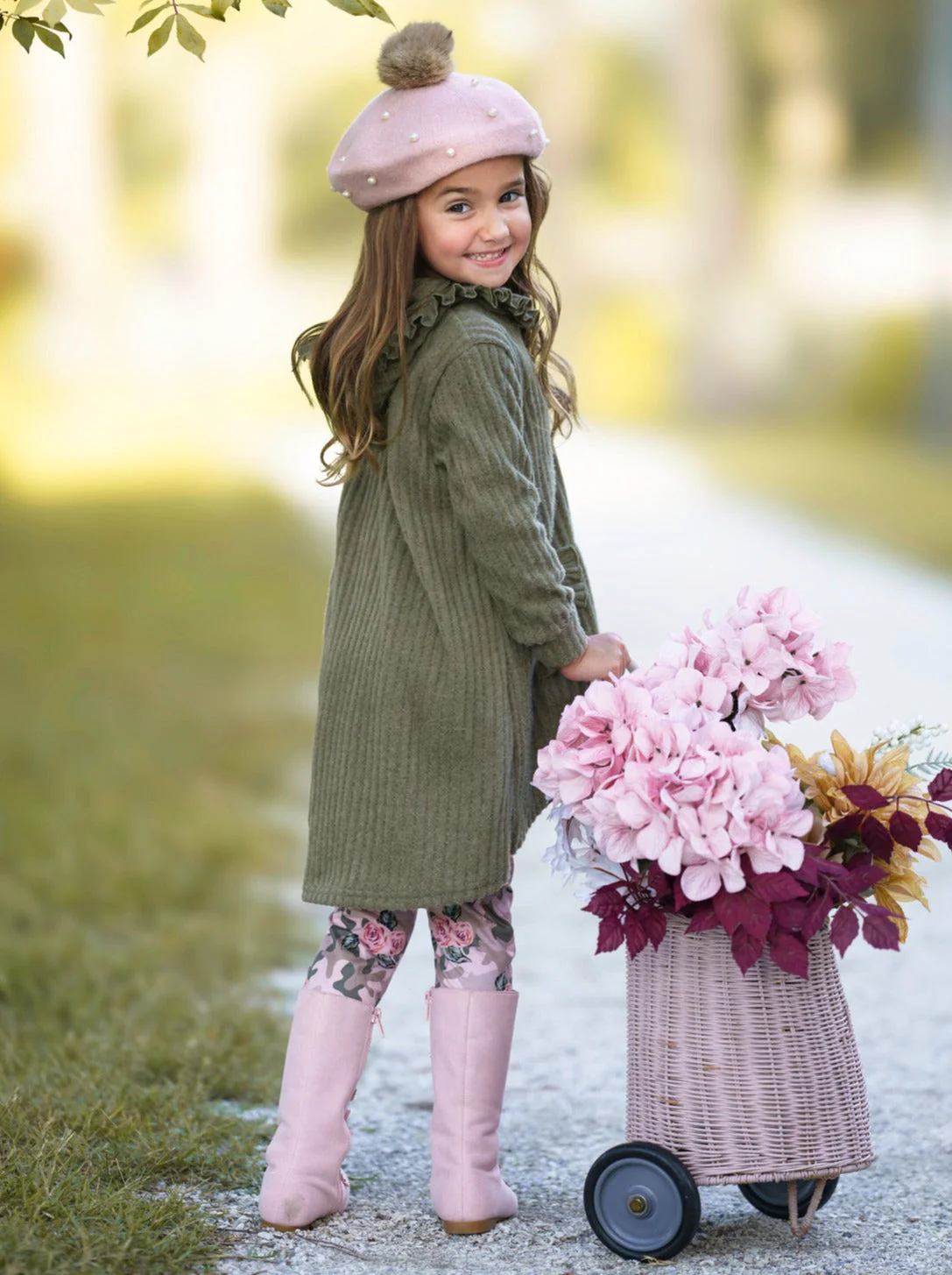 Cozy Woodland Hooded Tunic and Camouflage Legging Set - Image 6