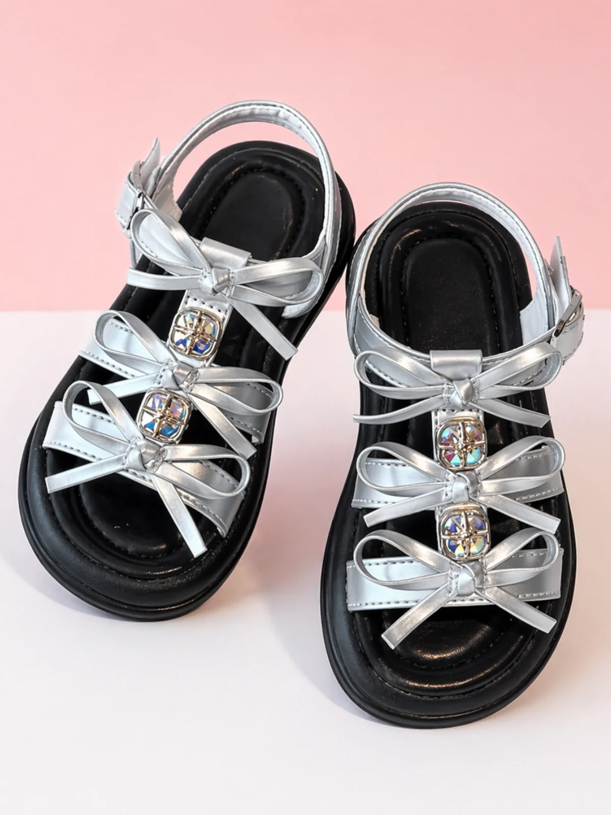 Glam Twist Bow Strappy Gladiator Dress Sandal - Image 3