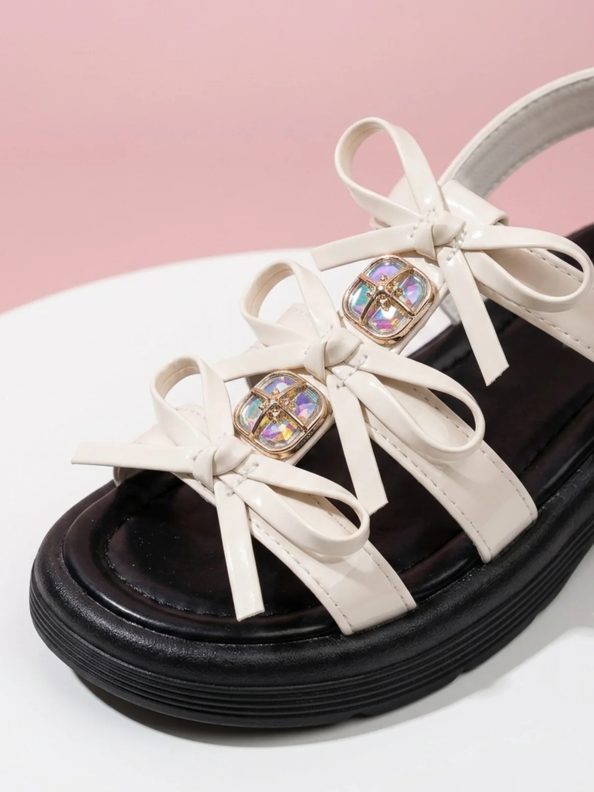 Glam Twist Bow Strappy Gladiator Dress Sandal - Image 5