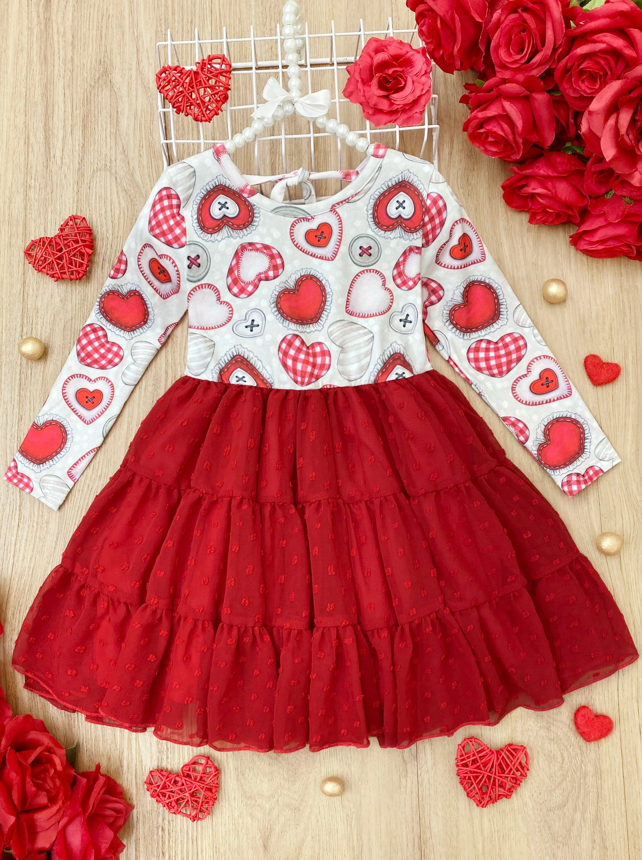 Cute As A Button Swiss Tulle Ruffle Dress - Image 3