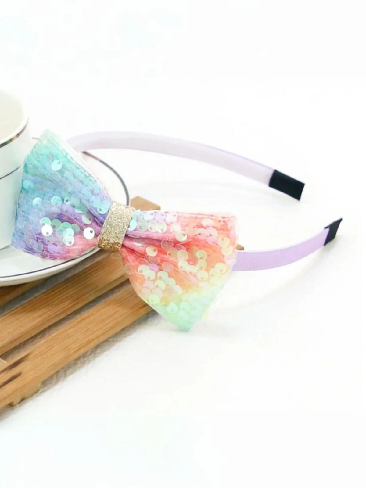 Give Me Magic Sequin Bow Headband - Image 2