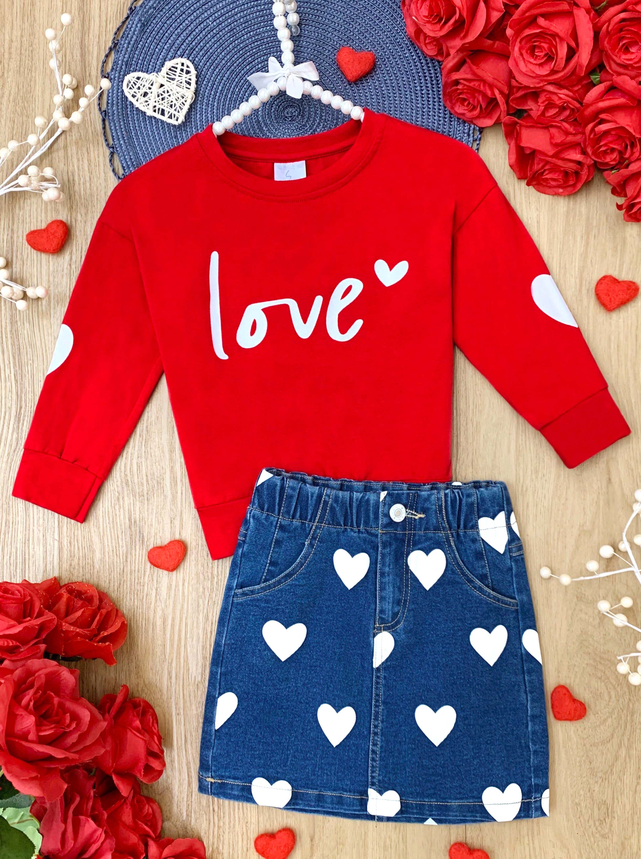 Little Love Denim Skirt Set - Image 4