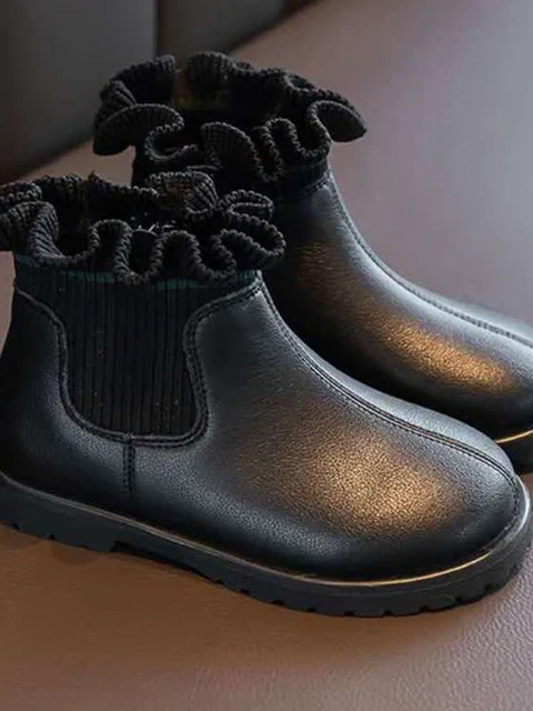 Cutesie Bootsie Ruffle Sock Boots by Liv and Mia - Image 2