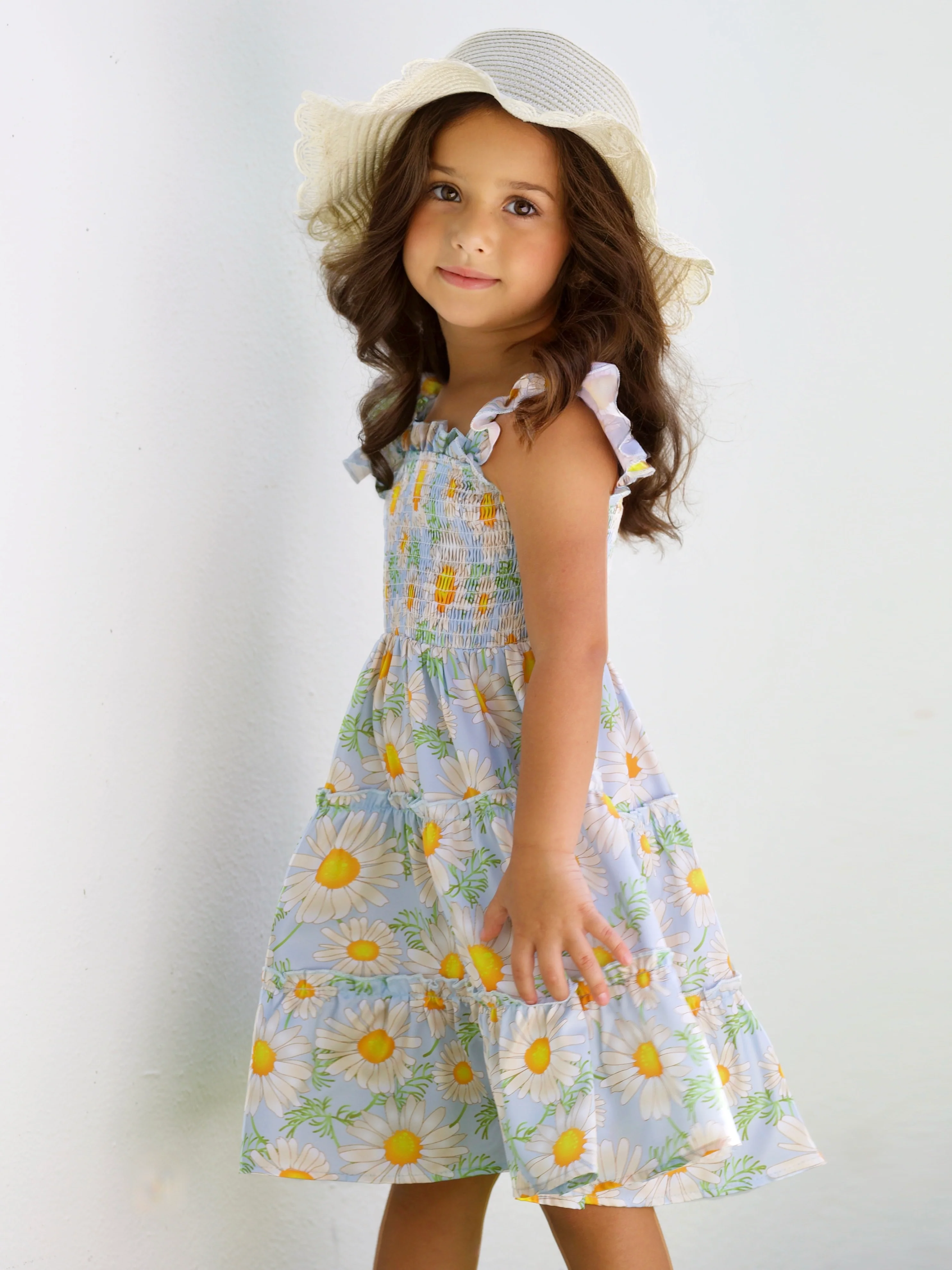 Daisy Delight Smocked Tiered Dress - Image 3
