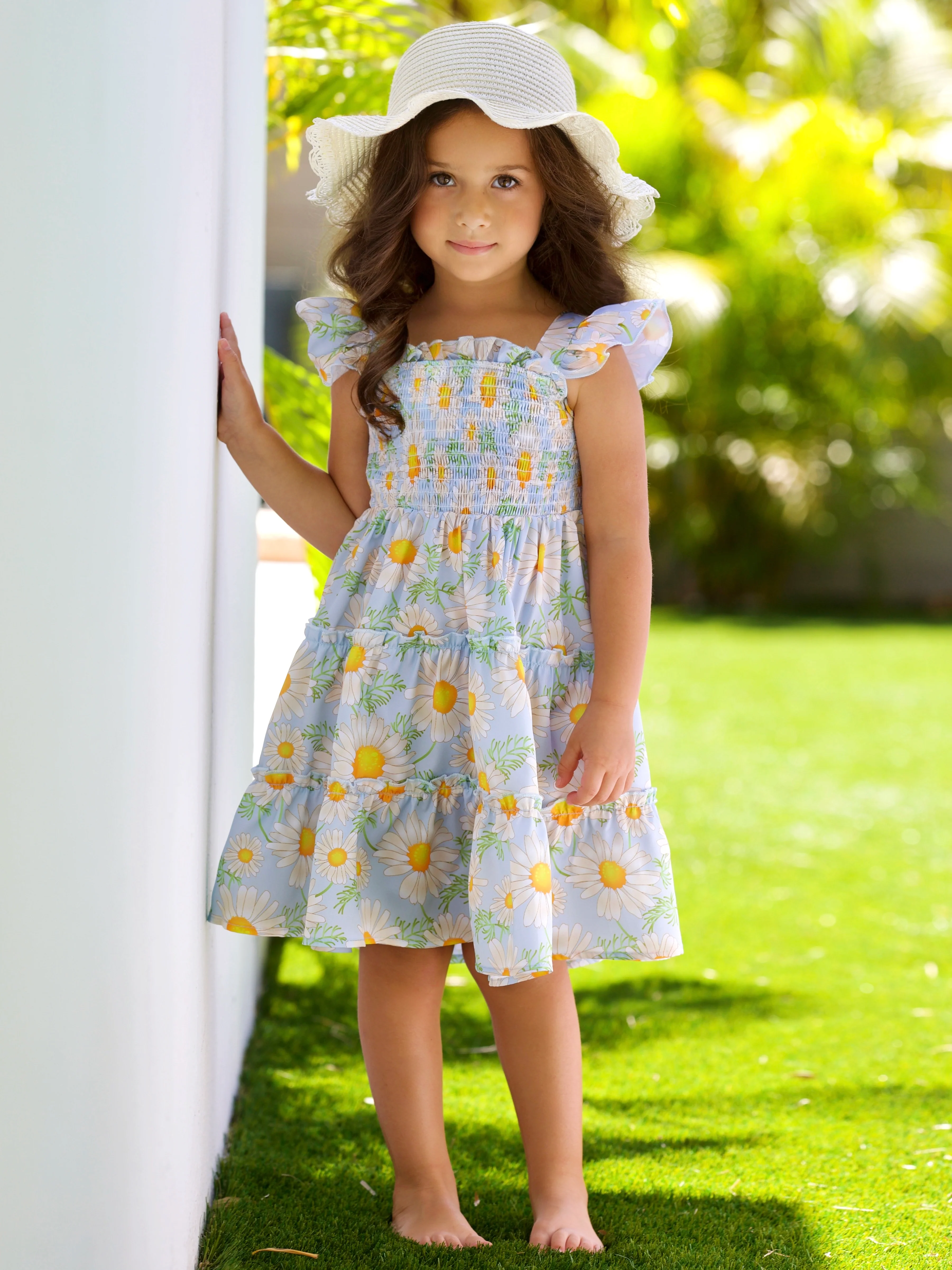 Daisy Delight Smocked Tiered Dress - Image 4
