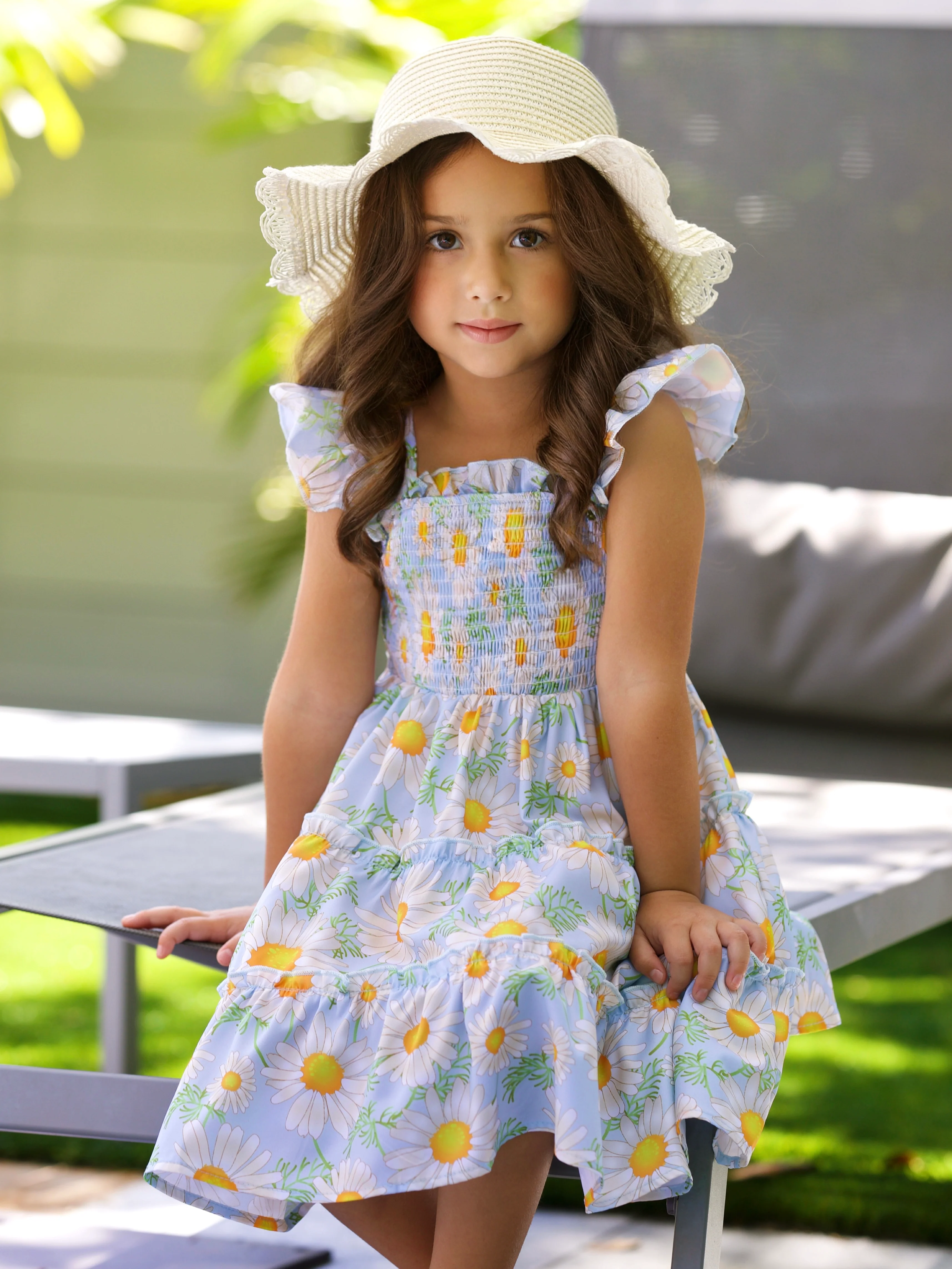 Daisy Delight Smocked Tiered Dress - Image 5