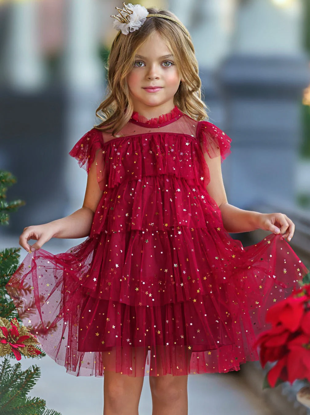 Dancing Star Sequin Tiered Tulle Dress - Image 2