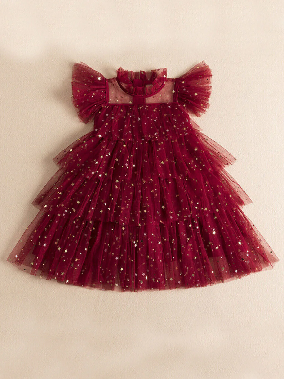Dancing Star Sequin Tiered Tulle Dress - Image 4