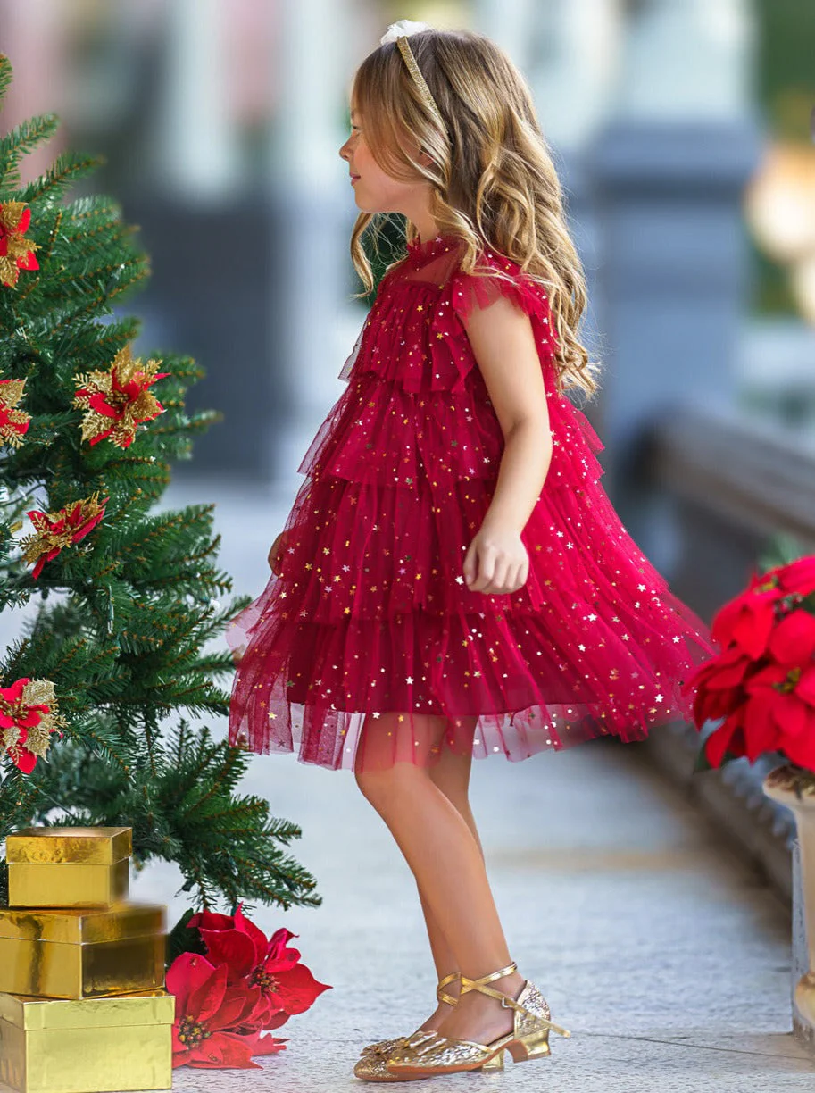 Dancing Star Sequin Tiered Tulle Dress - Image 6