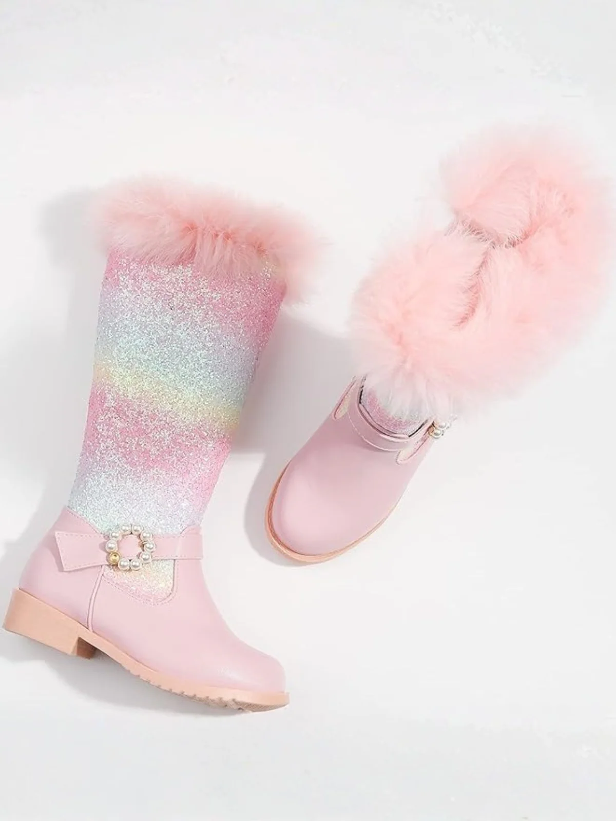 Dazzle All Day Glitter Rainbow Boots By Liv and Mia - Image 5