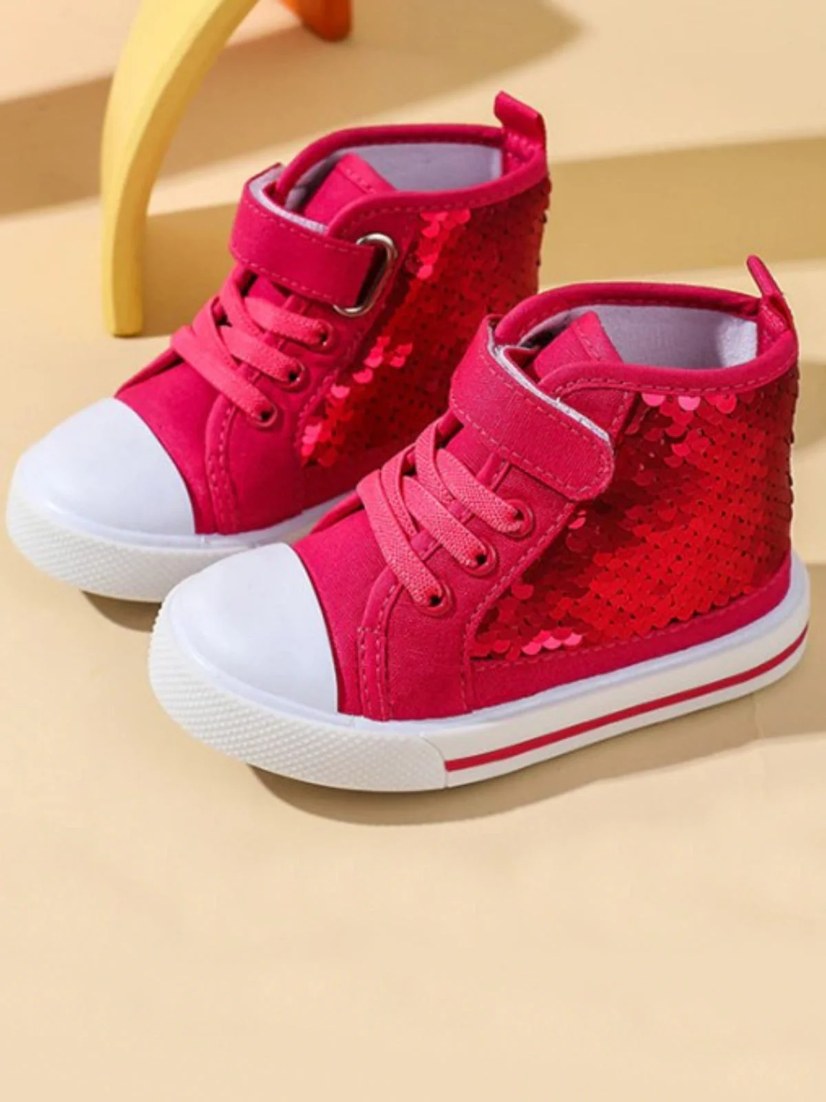 Dazzle On High-Top Sequin Sneakers By Liv and Mia - Image 2