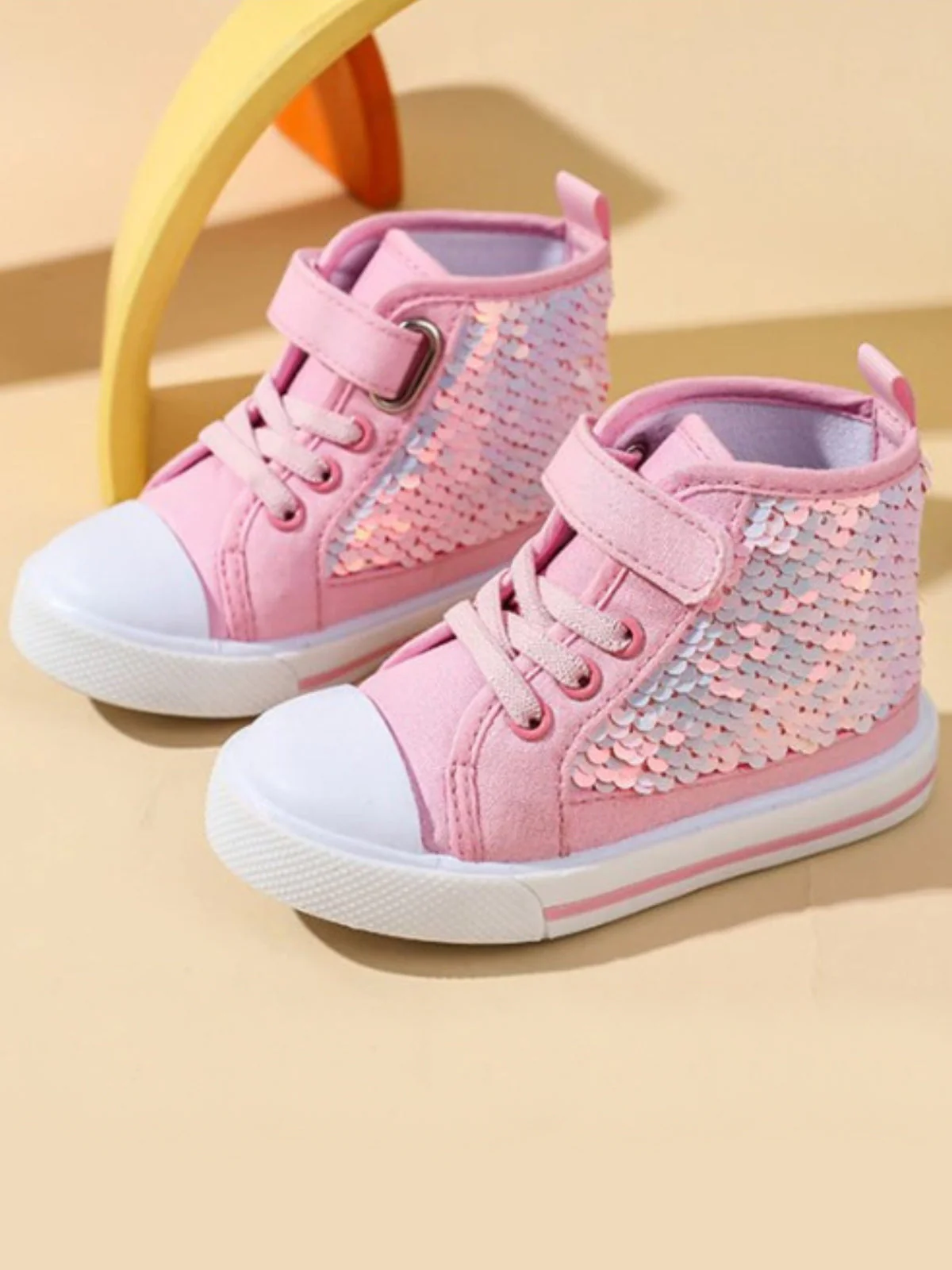 Dazzle On High-Top Sequin Sneakers By Liv and Mia - Image 6