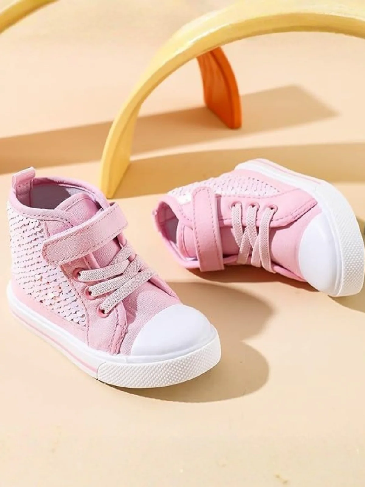Dazzle On High-Top Sequin Sneakers By Liv and Mia - Image 7