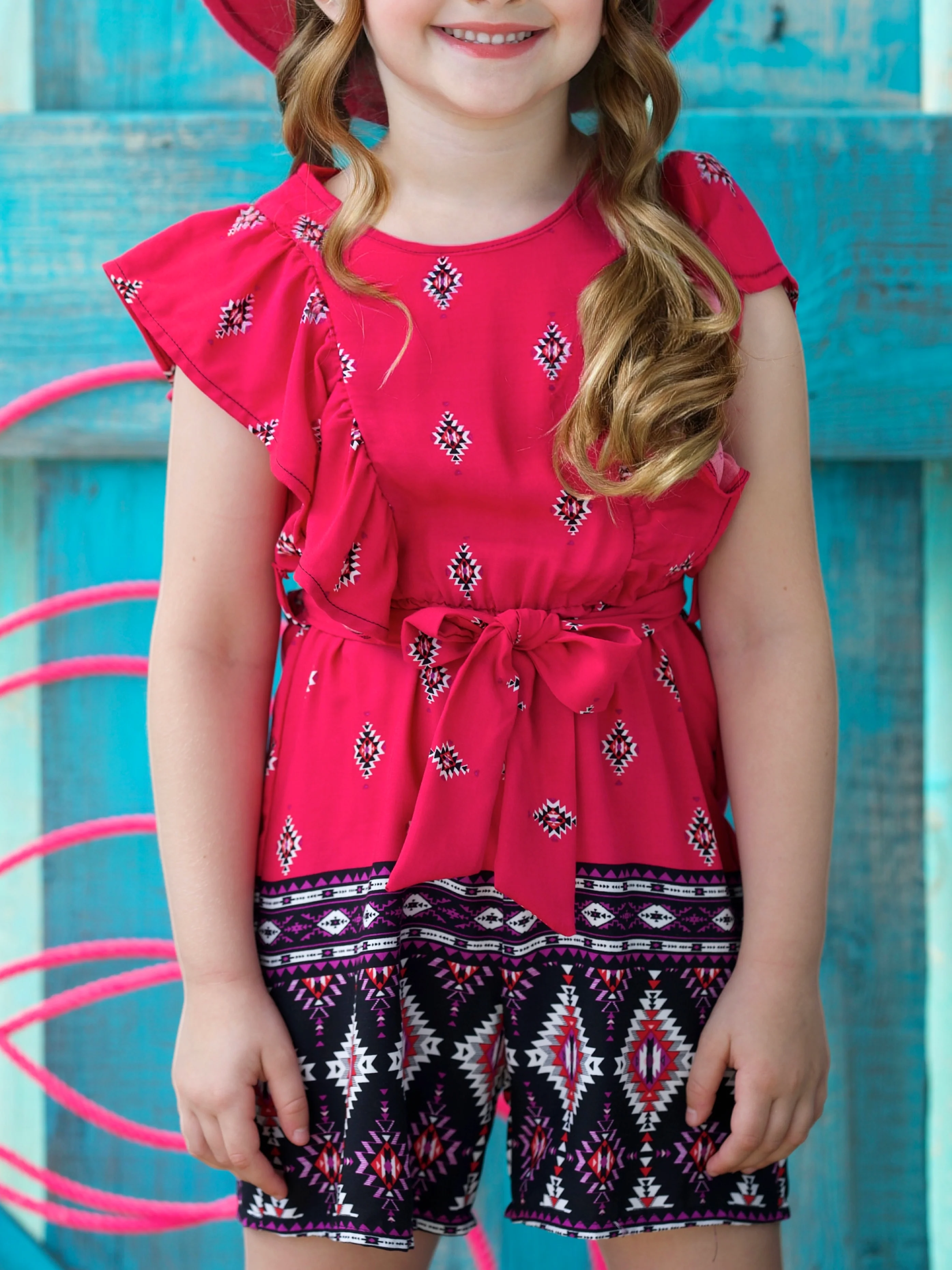 Desert Rose Ruffle Romper - Image 3
