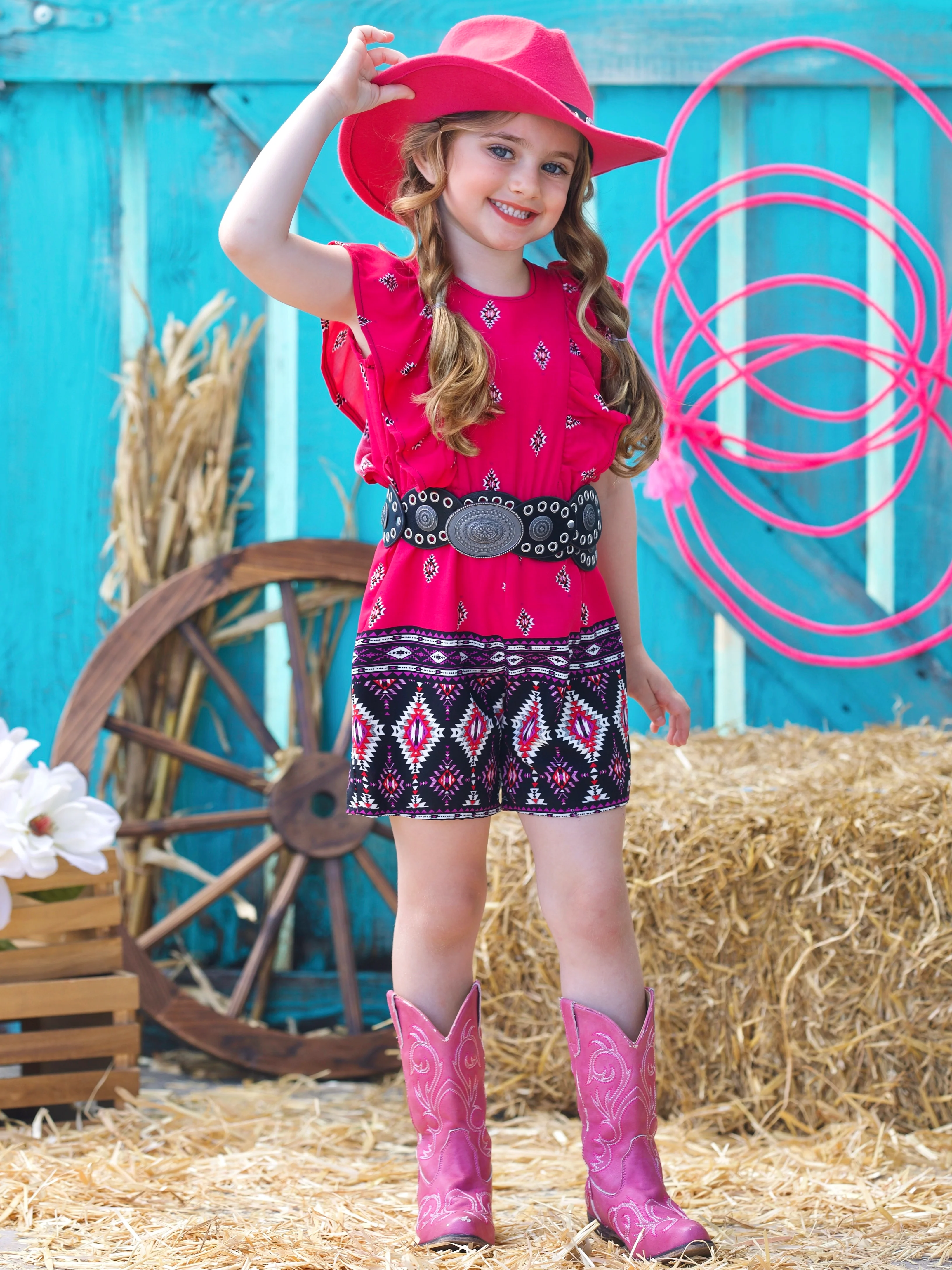 Desert Rose Ruffle Romper - Image 4