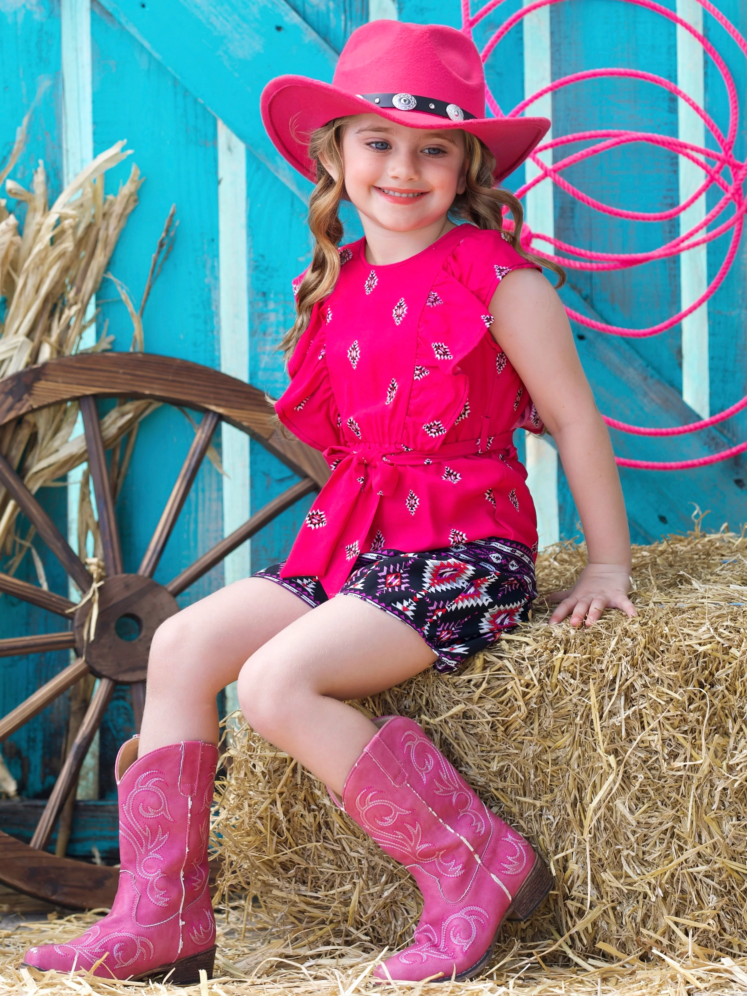Desert Rose Ruffle Romper - Image 6