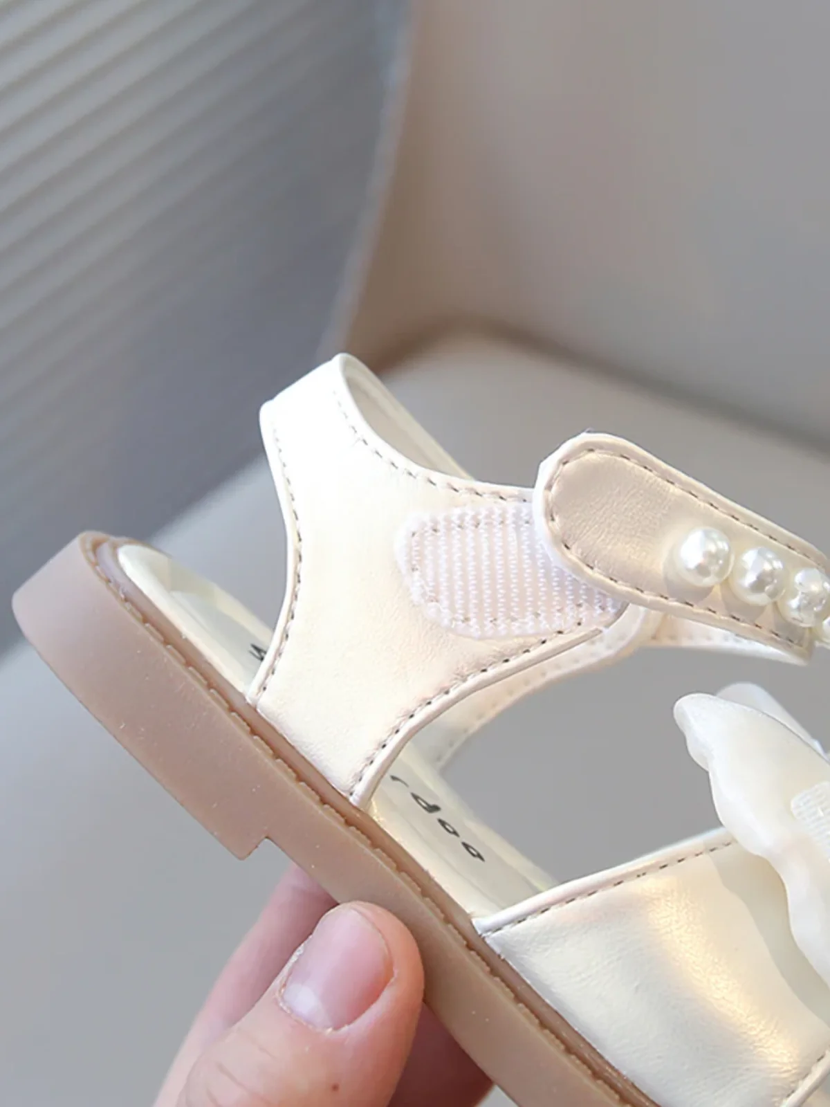 Twinkle Charm Pearl Bow Rhinestone Dress Sandal - Image 4