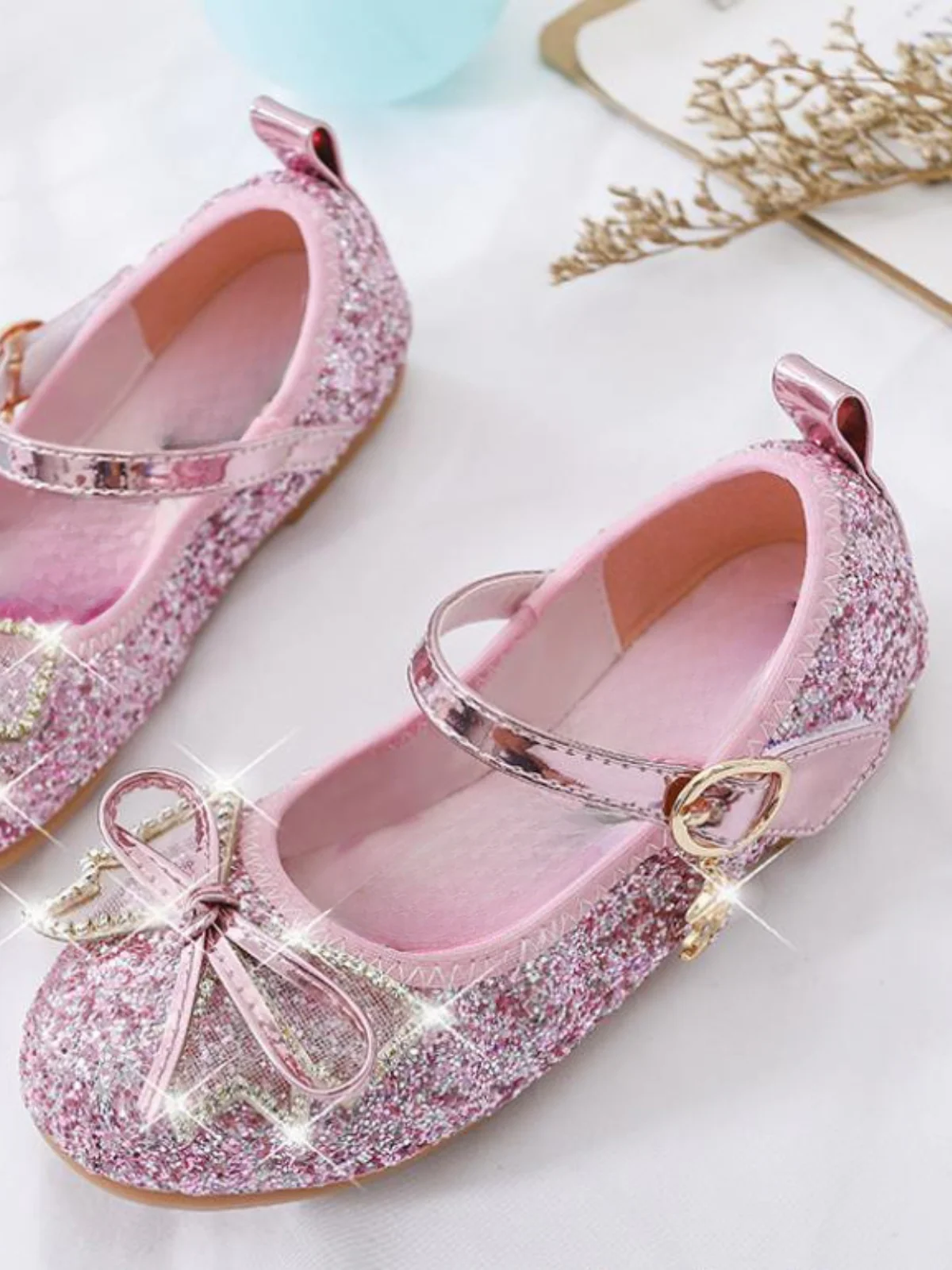 Let It Sparkle Mary Jane Glitter Shoes by Liv and Mia - Image 3