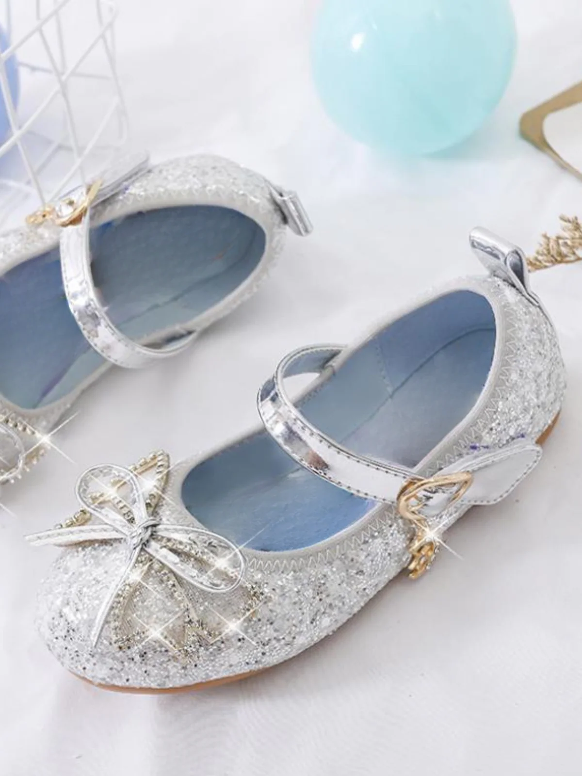 Let It Sparkle Mary Jane Glitter Shoes by Liv and Mia - Image 5
