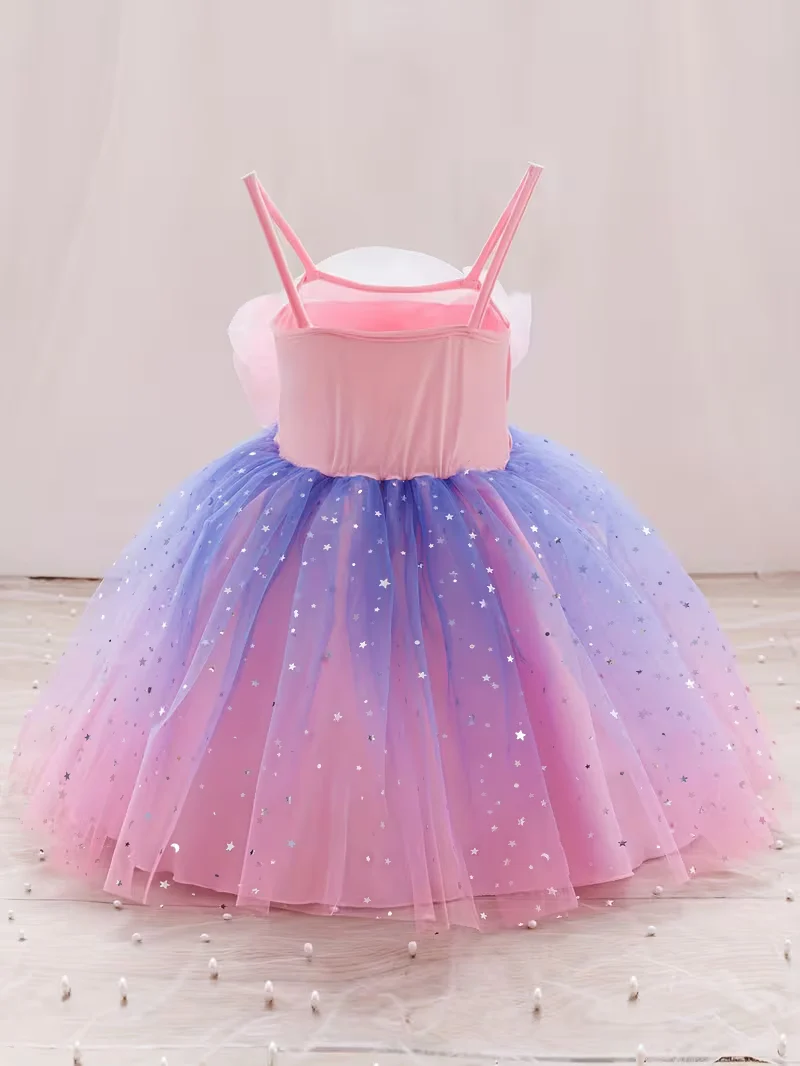 Dreamy Twirl Pink Ombre Tulle Dress - Image 5