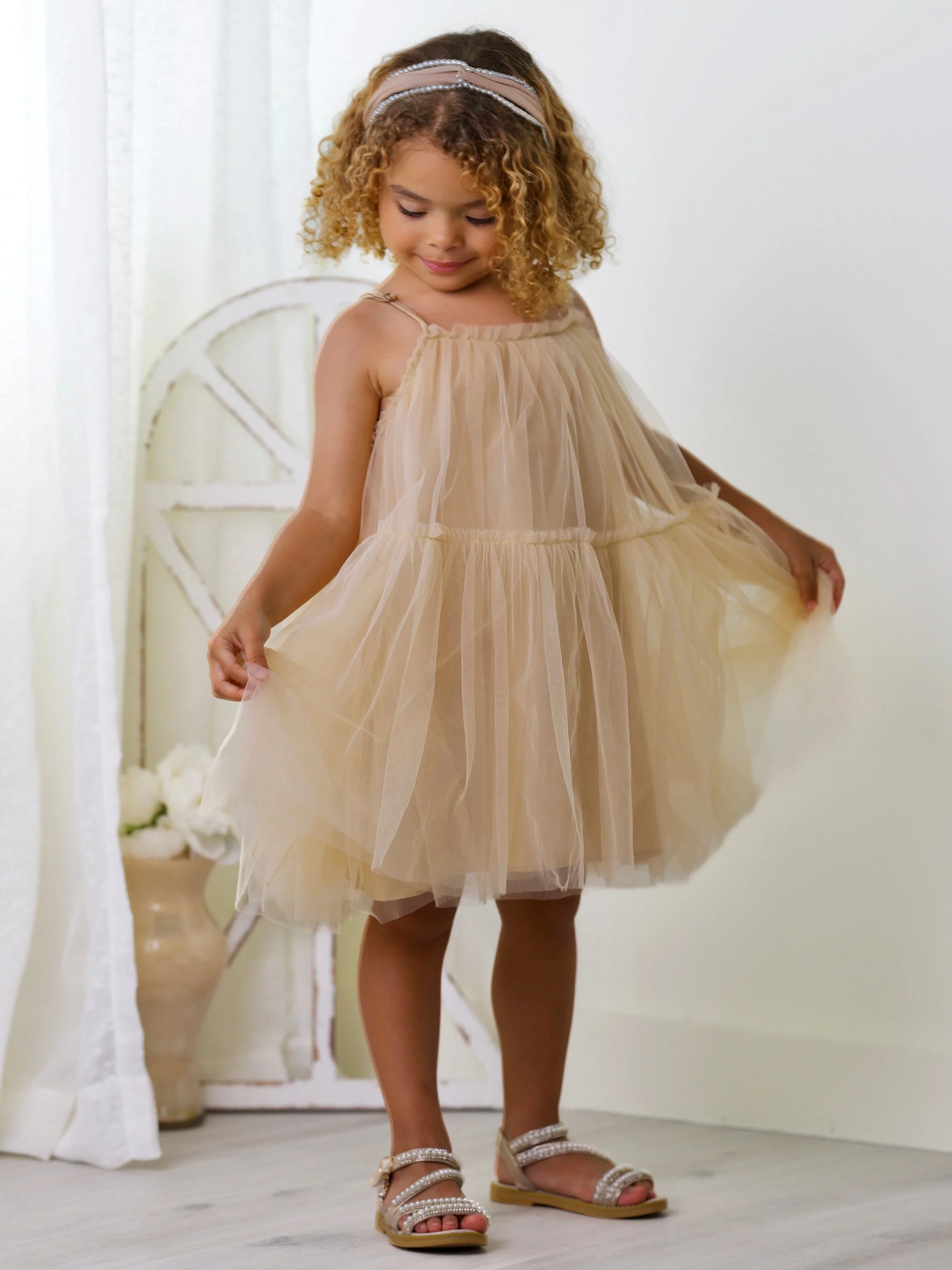 Dreamy Twirls Layered Tulle Dress - Image 4