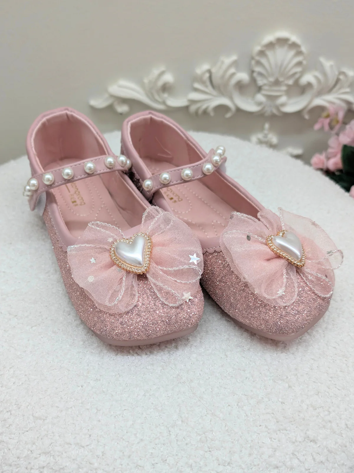 Dress Up Doll Tulle Bow Mary Jane Shoes By Liv and Mia - Image 3