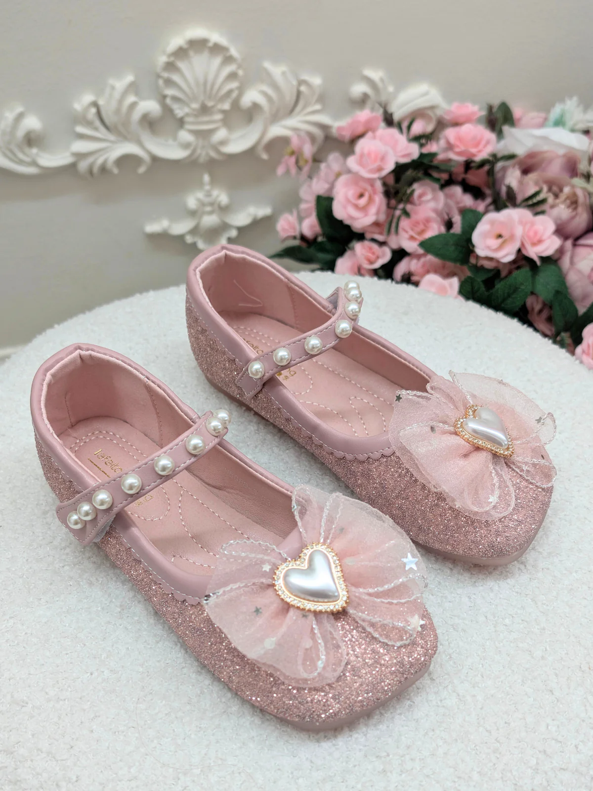 Dress Up Doll Tulle Bow Mary Jane Shoes By Liv and Mia - Image 4