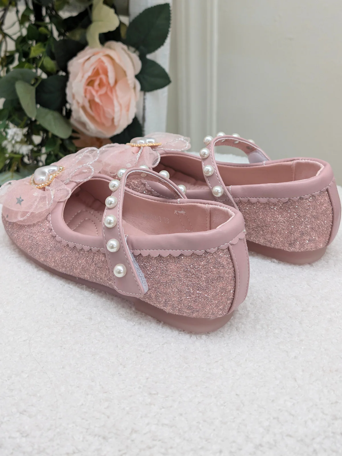 Dress Up Doll Tulle Bow Mary Jane Shoes By Liv and Mia - Image 8