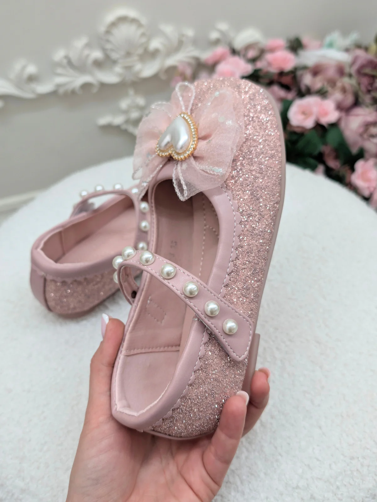 Dress Up Doll Tulle Bow Mary Jane Shoes By Liv and Mia - Image 9