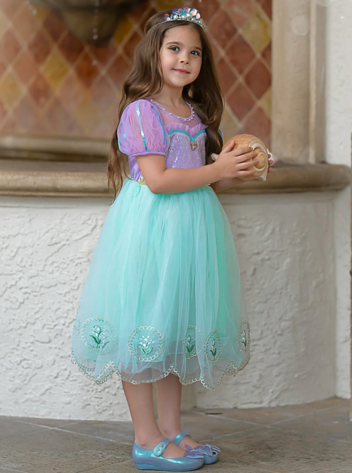 Dress-Up Princess Scallop Hem Tulle Dress - Image 6