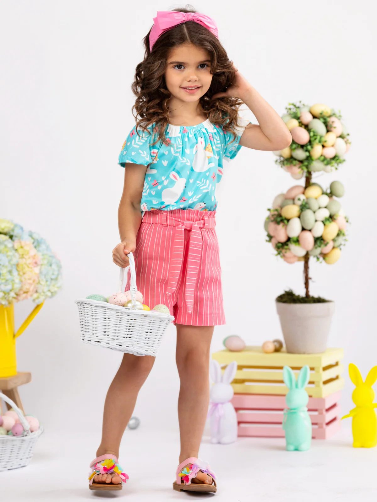 Bunny Bliss Easter Top and Short Set - Image 5