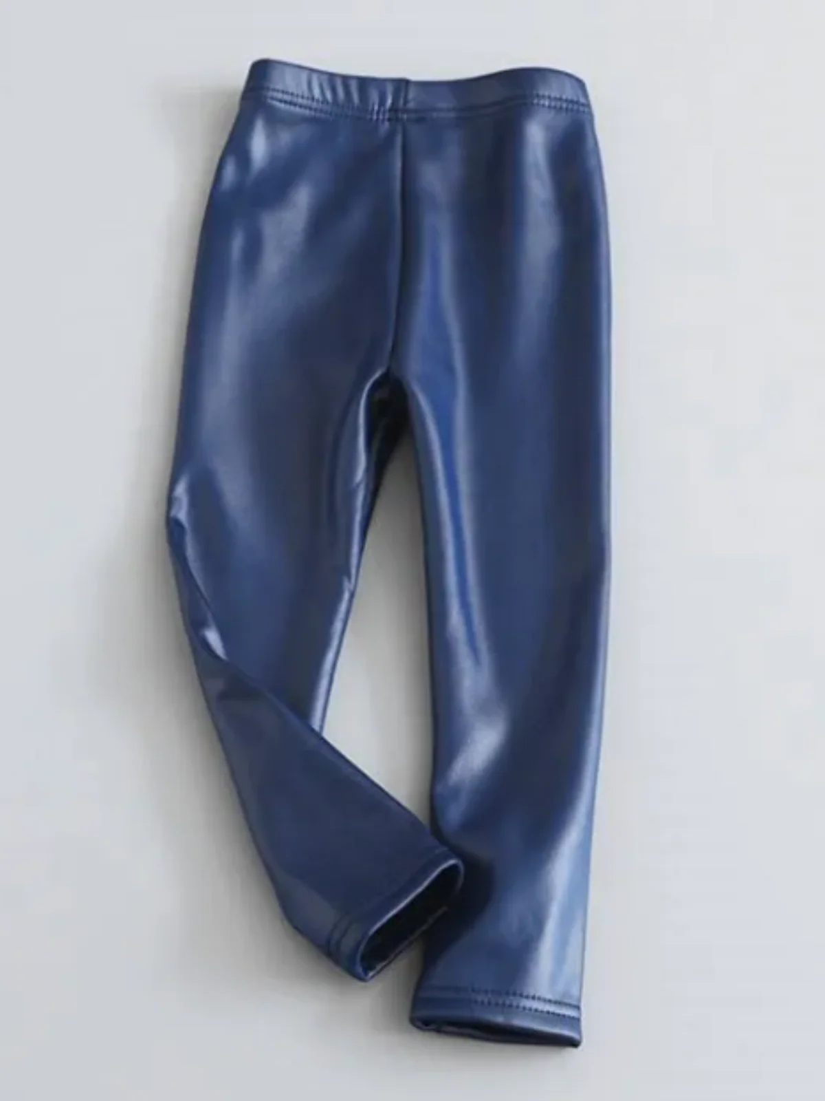 Ready For Snow Fleece-Lined Vegan Leather Leggings - Image 4