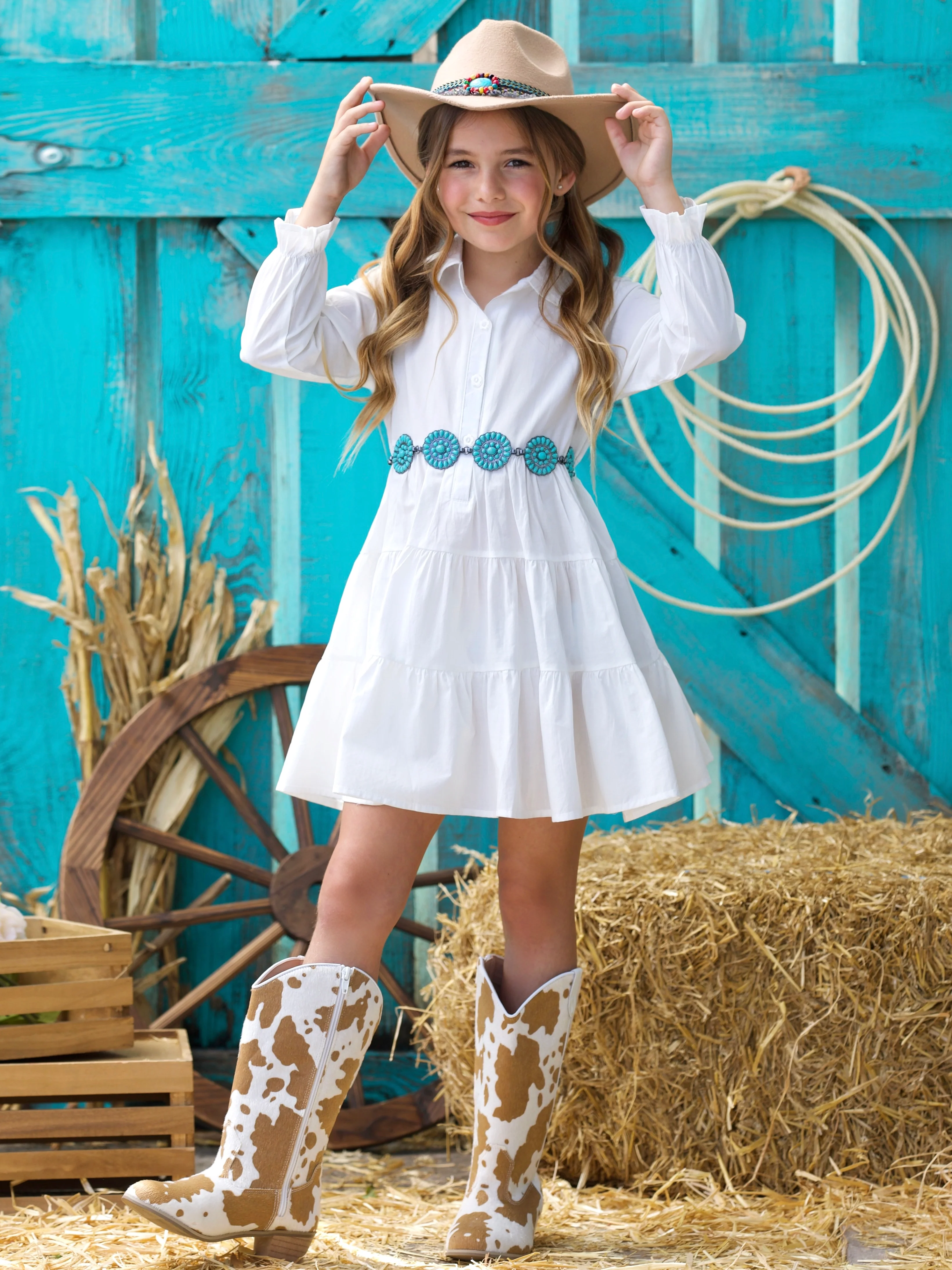 Belle Classic Button Up Shirt Dress - Image 2