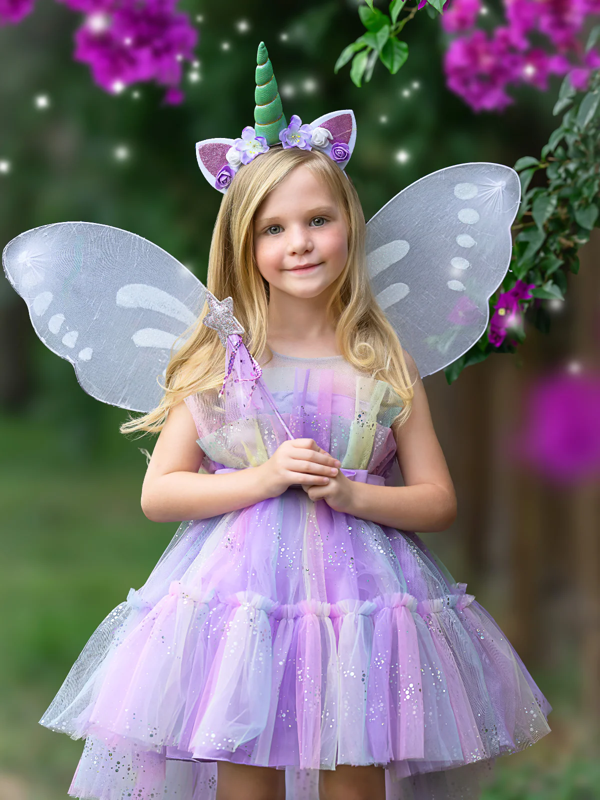 Enchanted Unicorn Fairy Halloween Costume Dress - Image 2