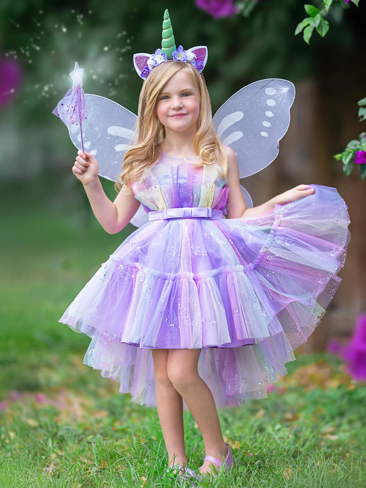 Enchanted Unicorn Fairy Halloween Costume Dress - Image 4