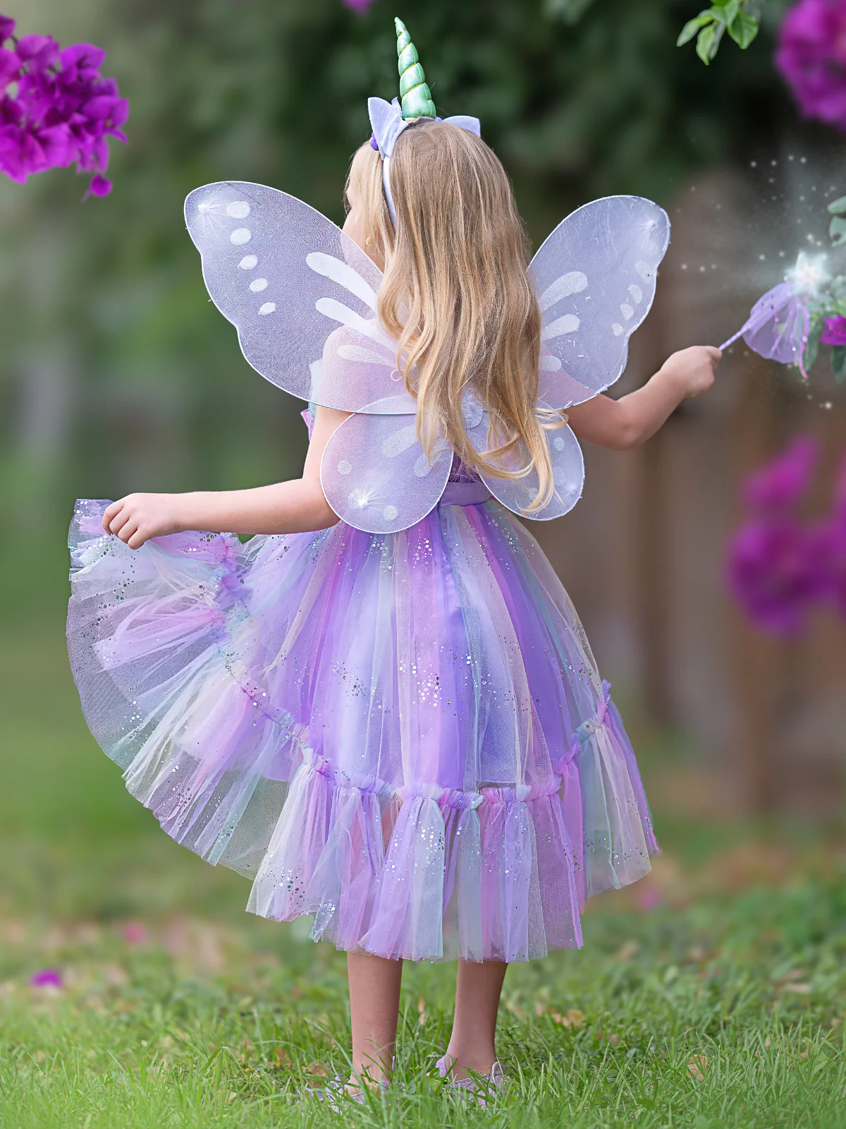 Enchanted Unicorn Fairy Halloween Costume Dress - Image 5