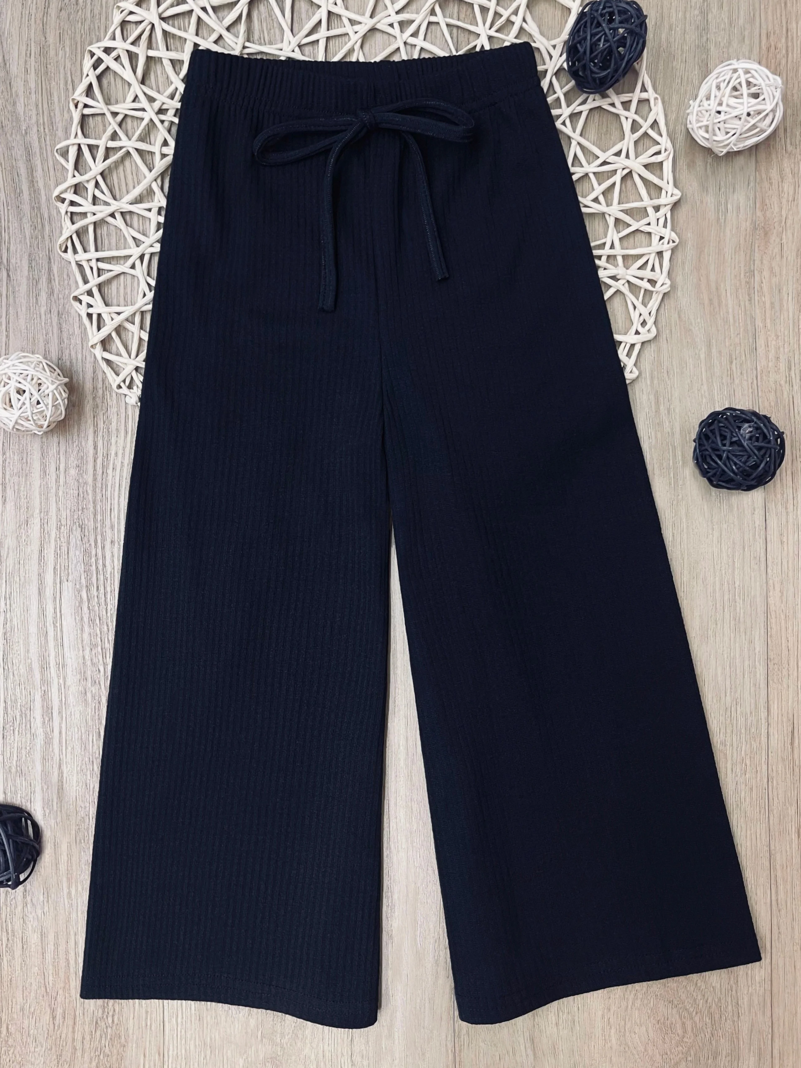 Essentials Ribbed Wide-Leg Pant - Image 2