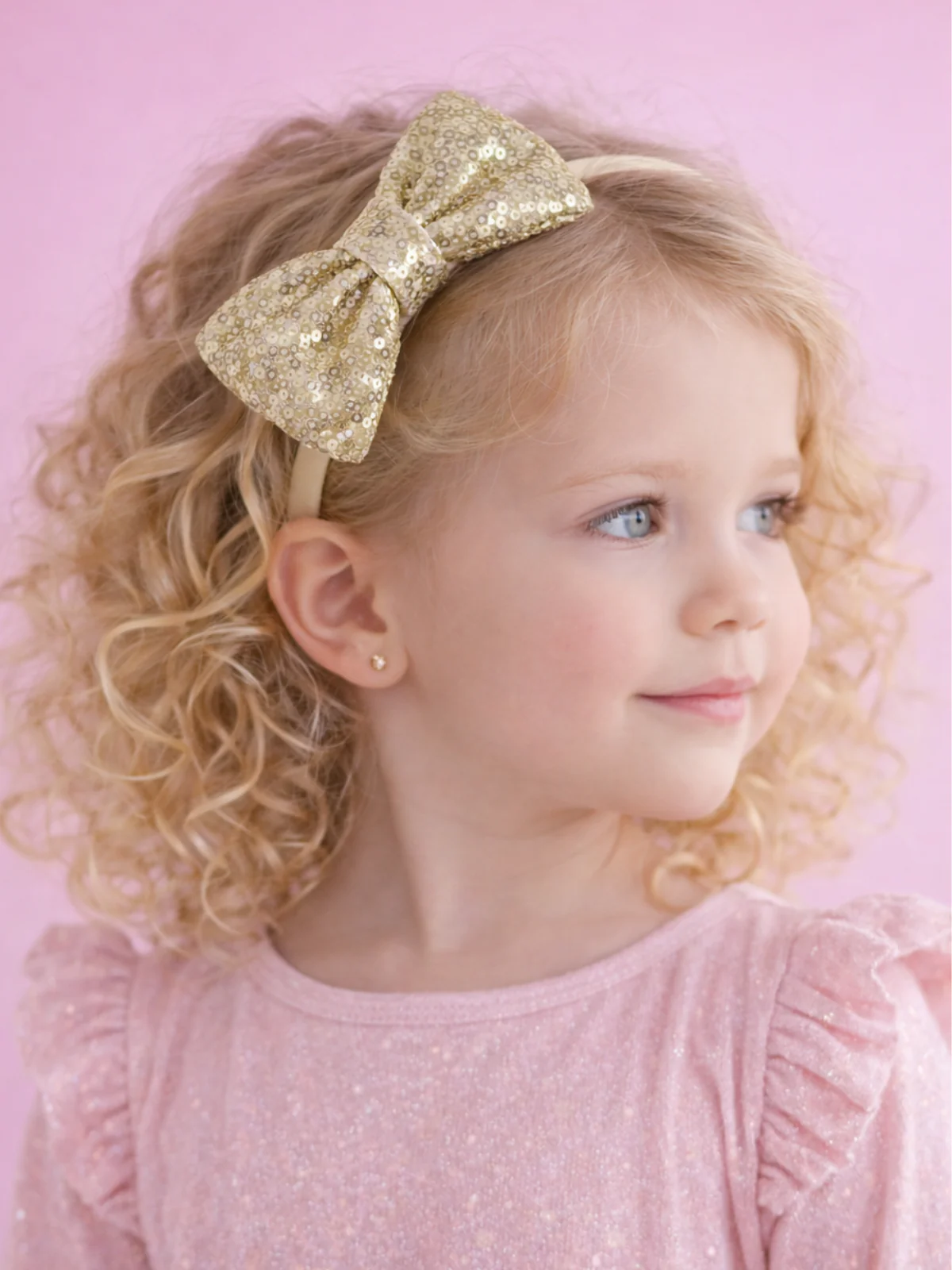 Fairy Spark Sequin Bow Headband Set – Pack of 3 - Image 2